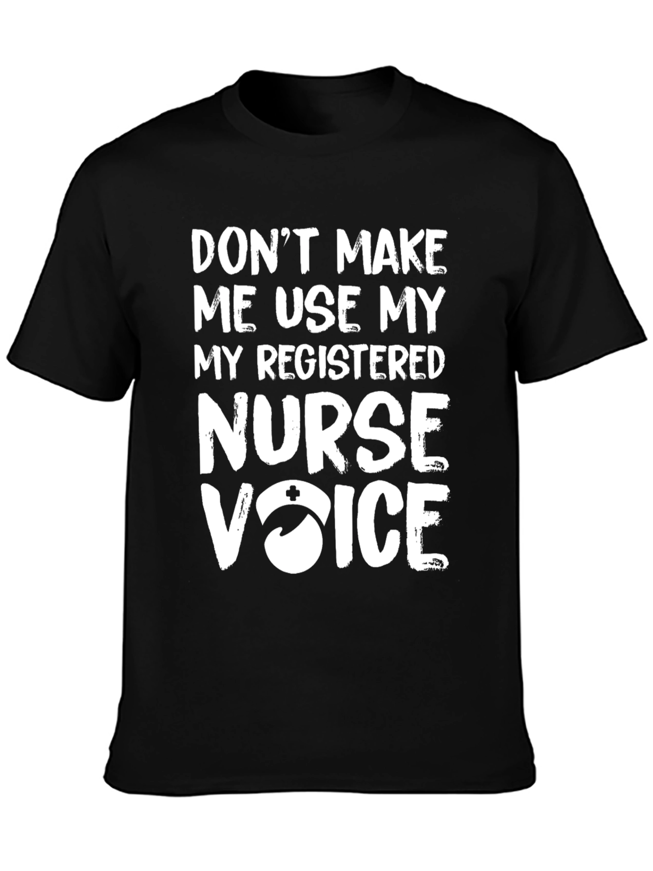 Black Registered Nurse Voice T-Shirt view 3