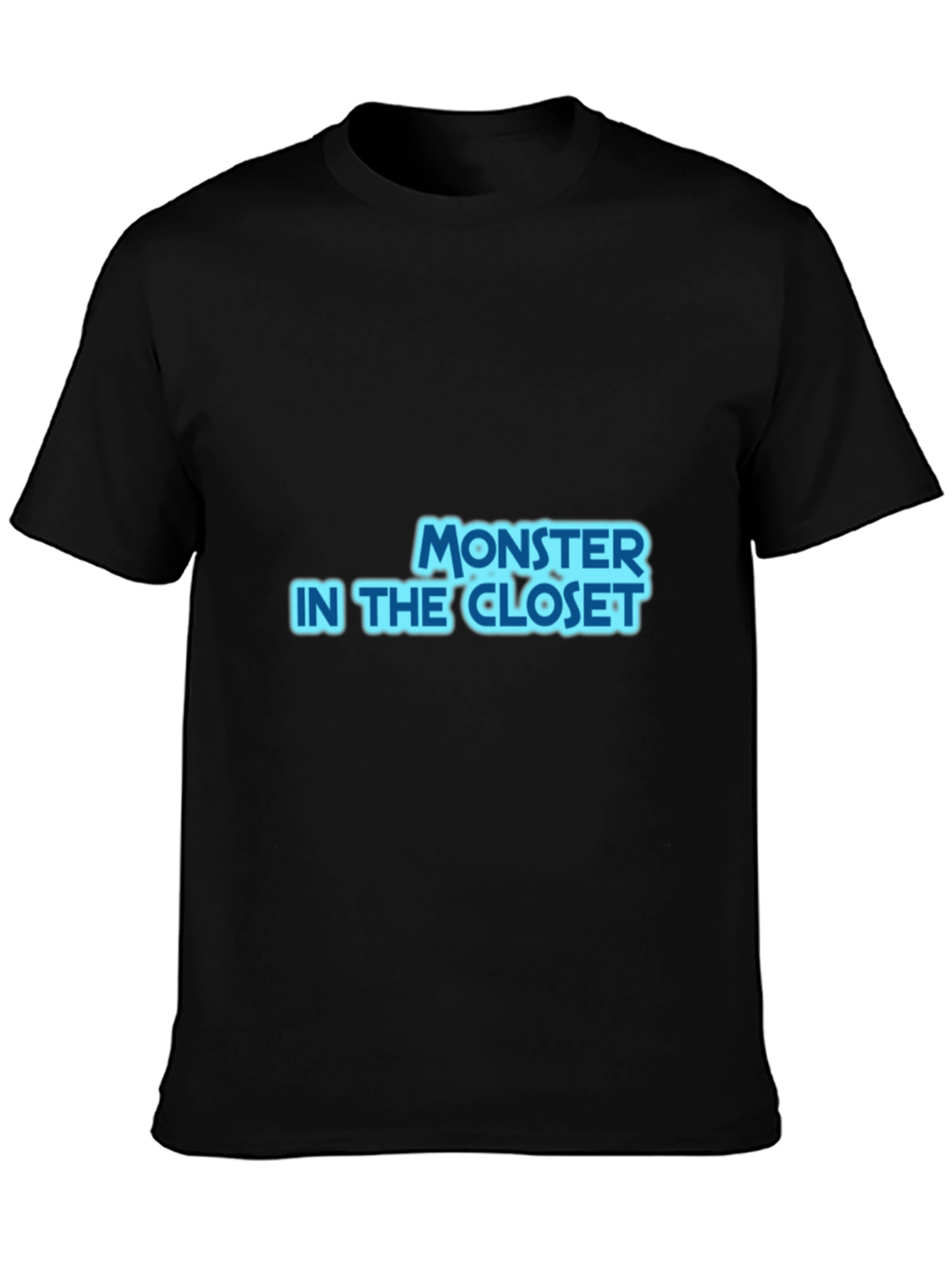 Black Monster in the Closet Black T-Shirt view 3