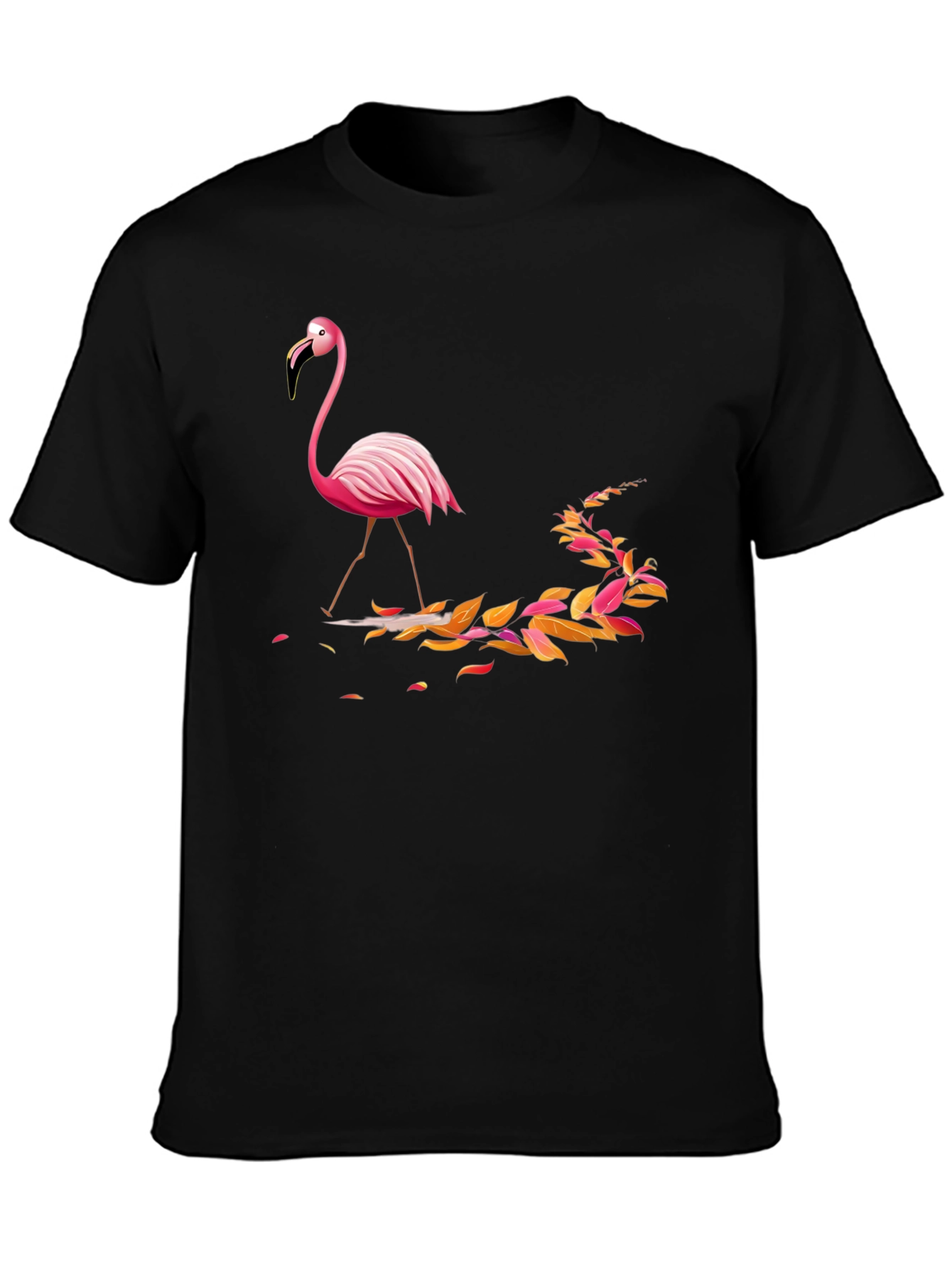 Black Flamingo Graphic Tee - Casual Style view 3