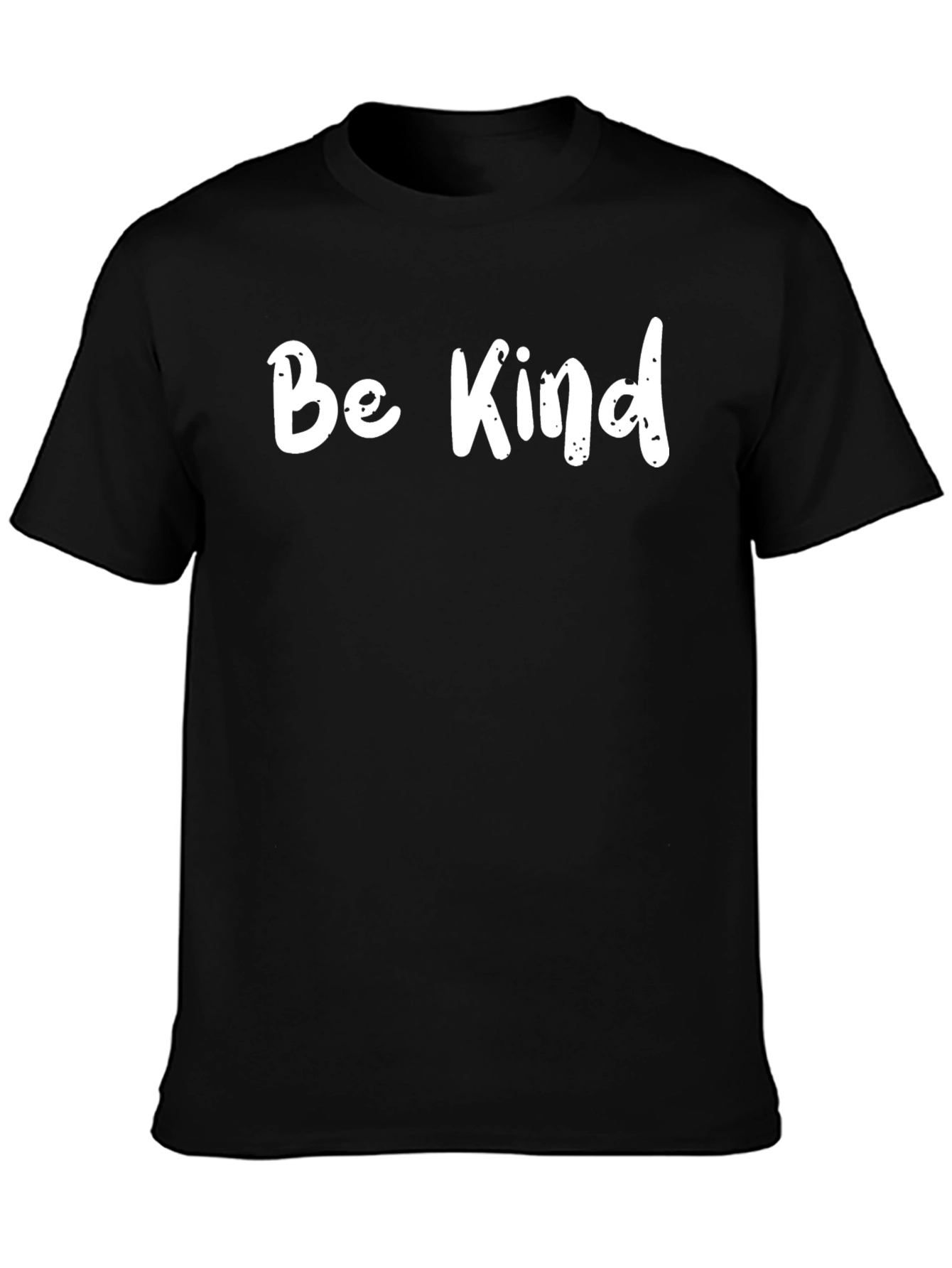 Black Be Kind Black T-Shirt, Inspirational Graphic Tee view 3