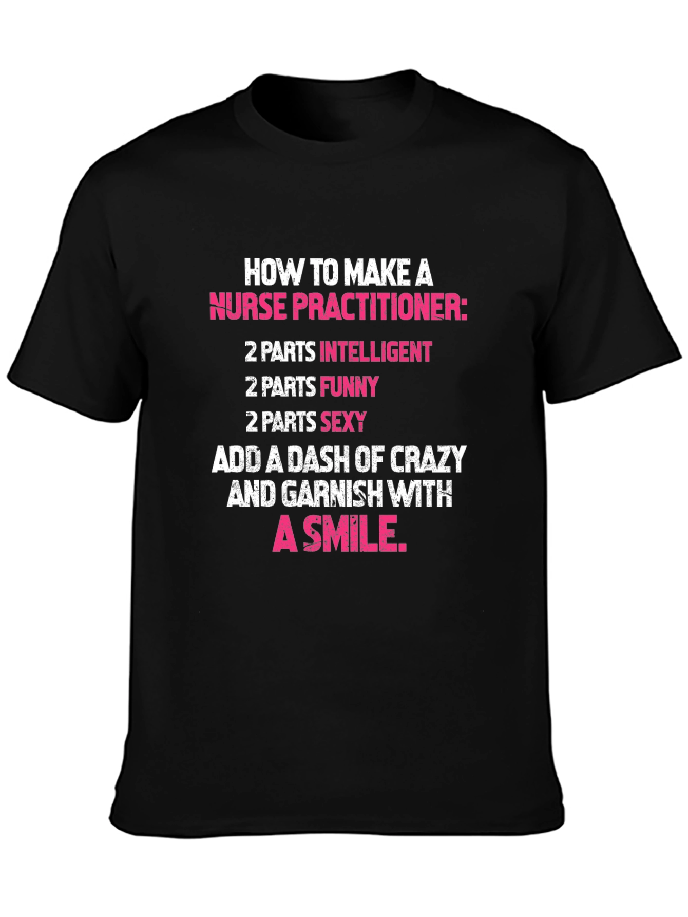 Black Nurse Practitioner Recipe T-Shirt view 3