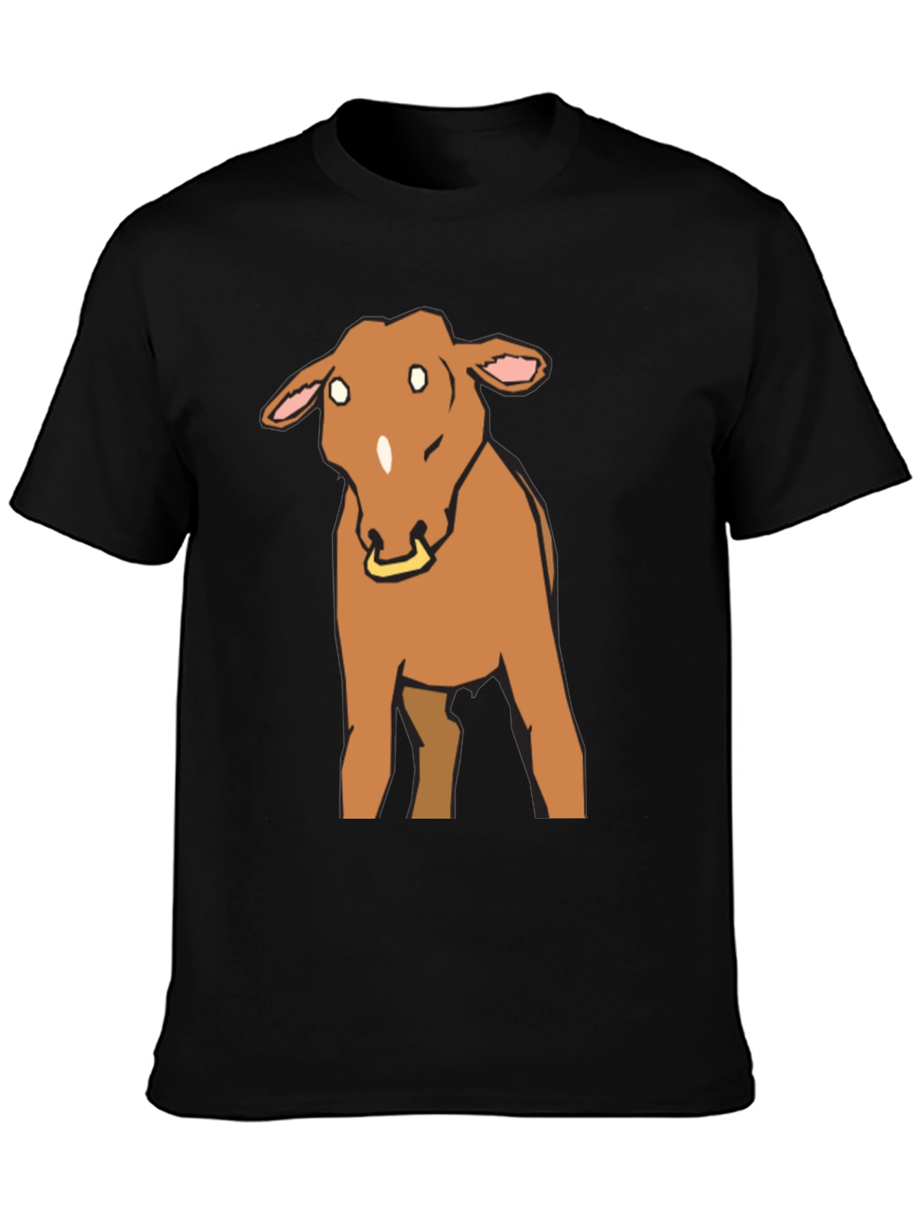 Bojack Horseman Style Horse Graphic Tee - Black - 3