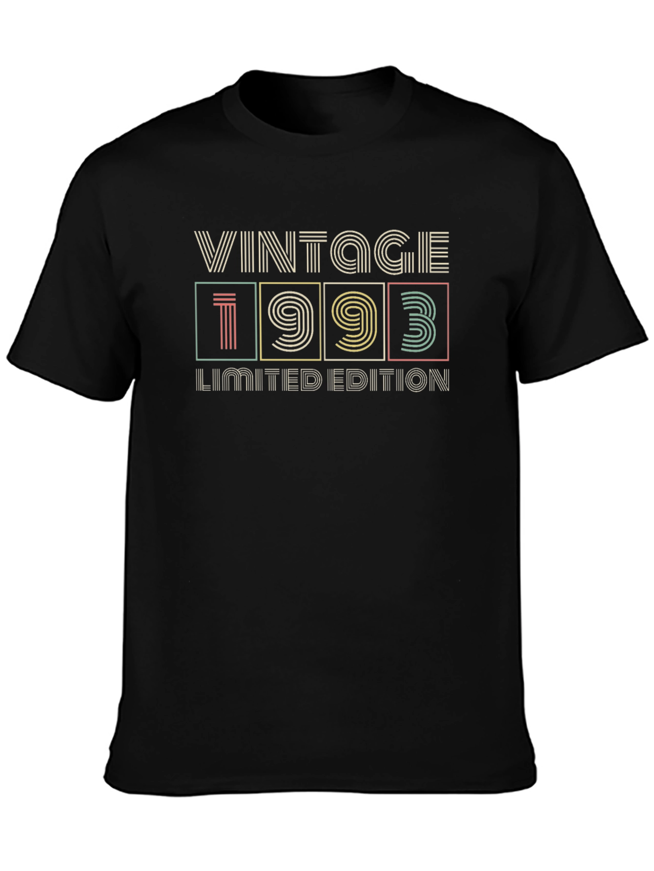 Black Vintage 1993 Limited Edition T-Shirt view 3