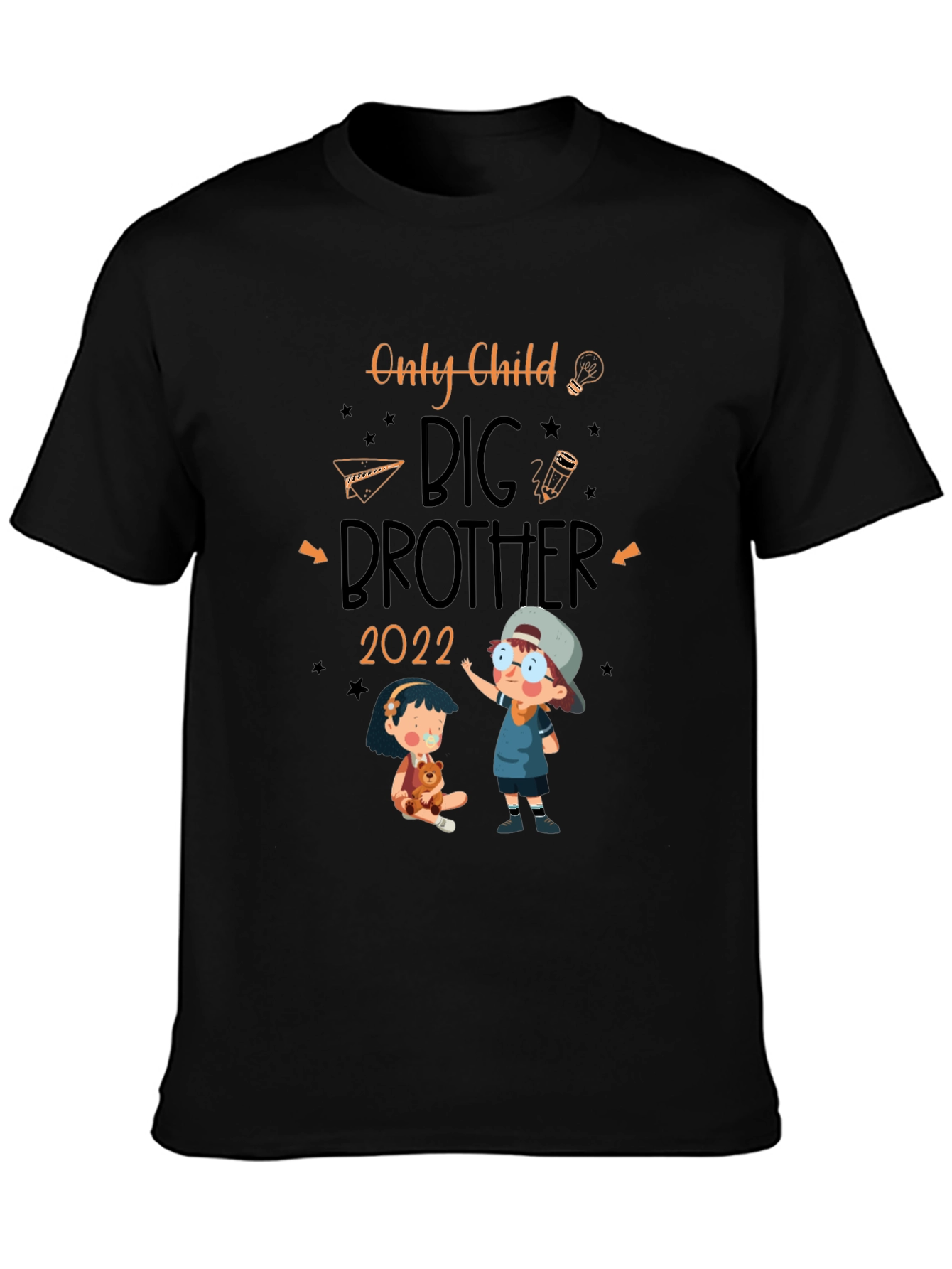 Black Only Child Big Brother 2022 T-Shirt view 3