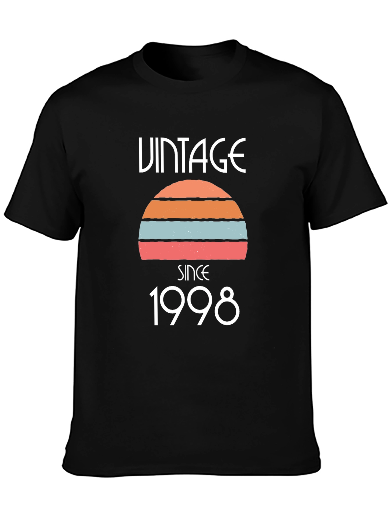 Black Vintage Since 1998 Graphic Tee view 3