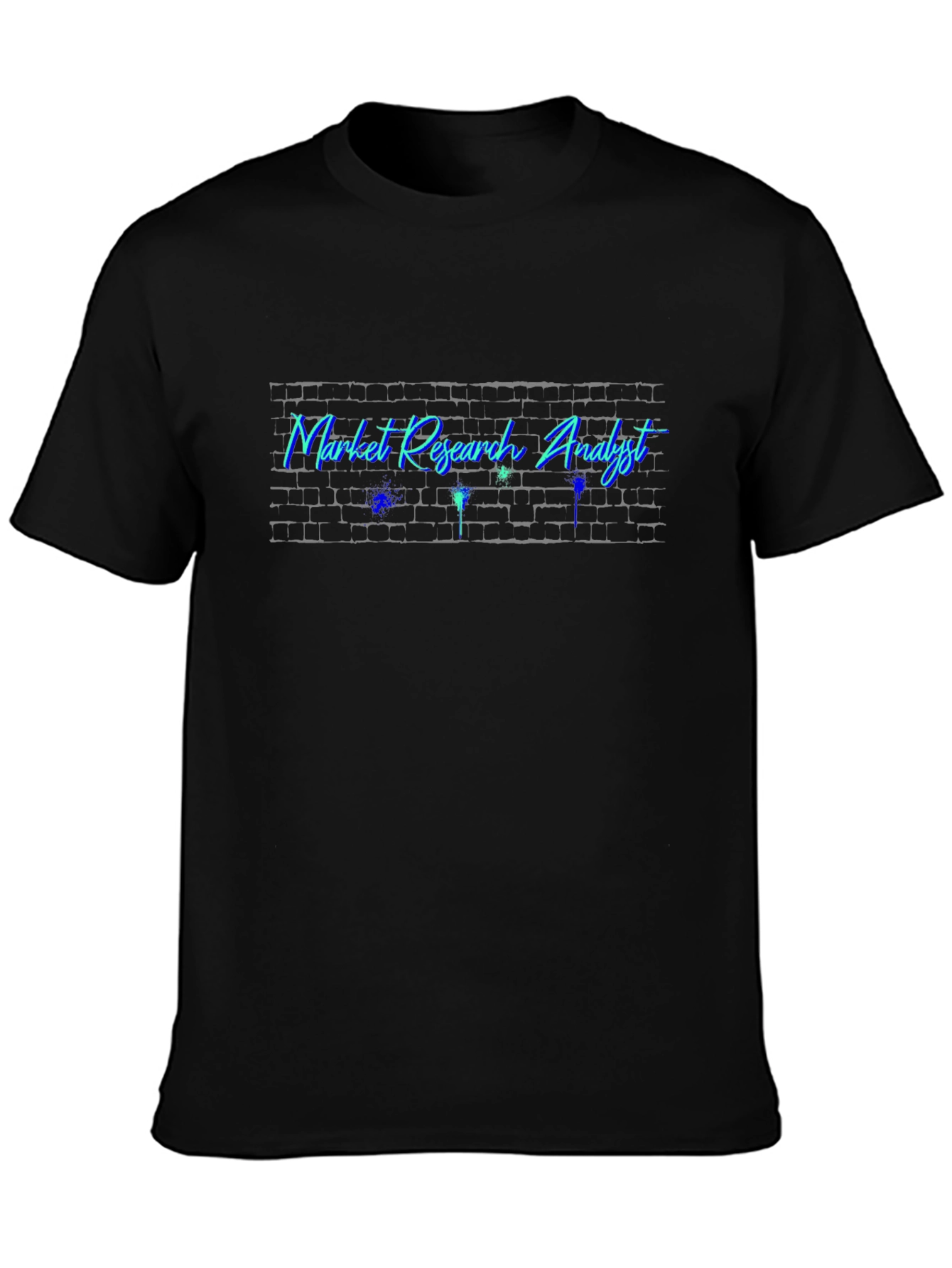 Black Market Research Analyst Graphic T-Shirt view 3