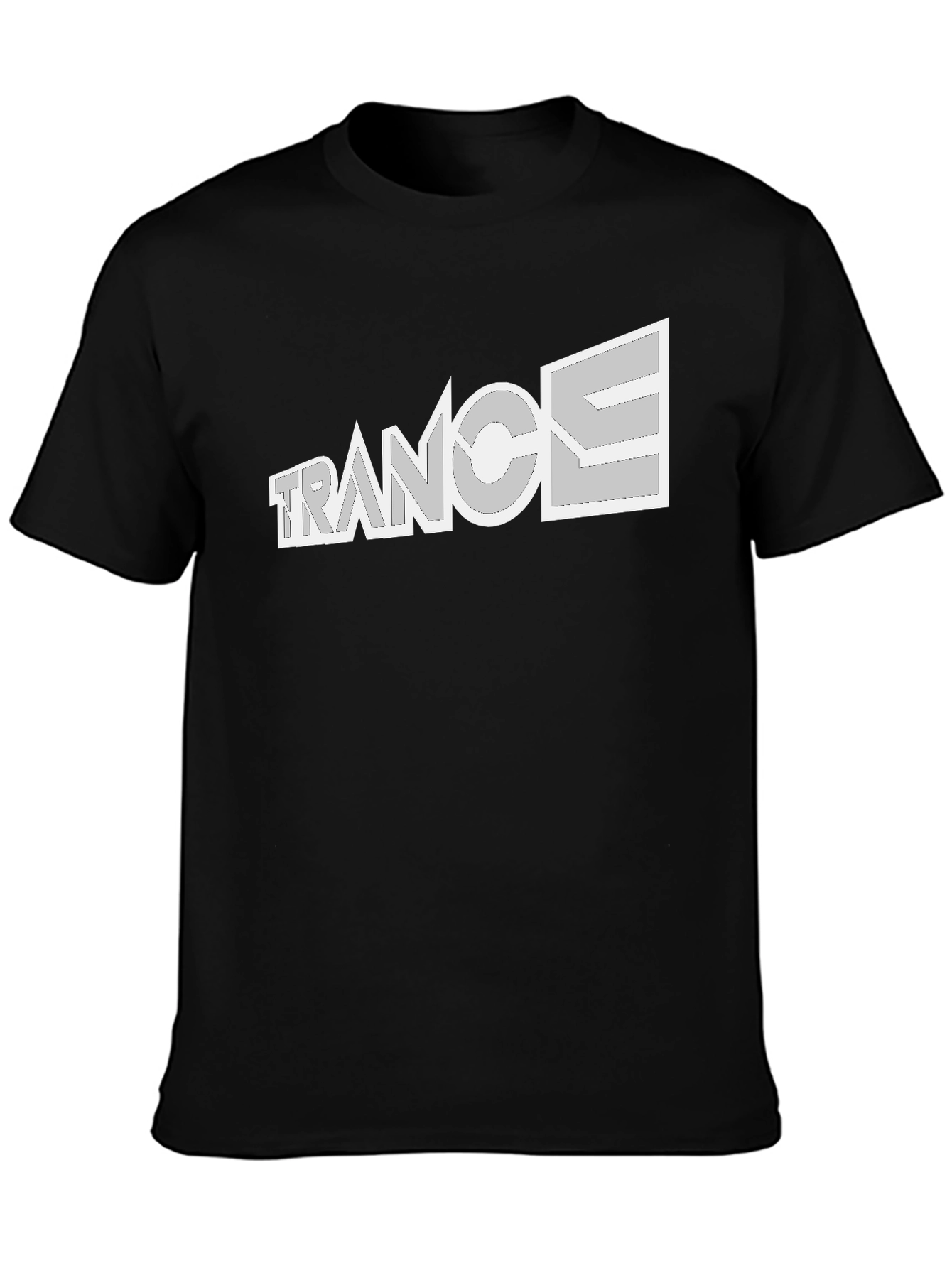Black Trance Music Black T-Shirt - EDM Rave Party Tee view 3