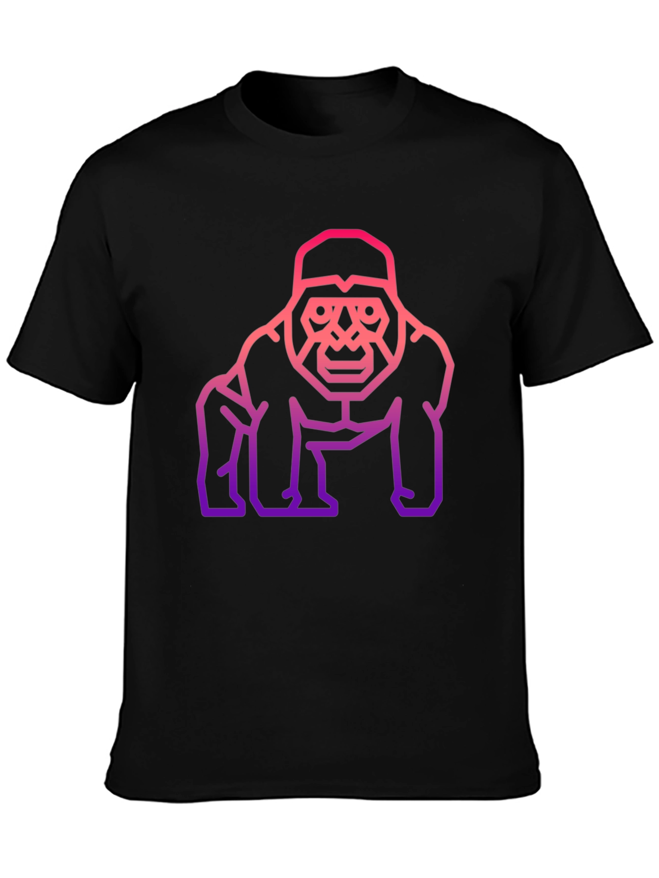 Black Gorilla Graphic Tee - Modern Streetwear view 3