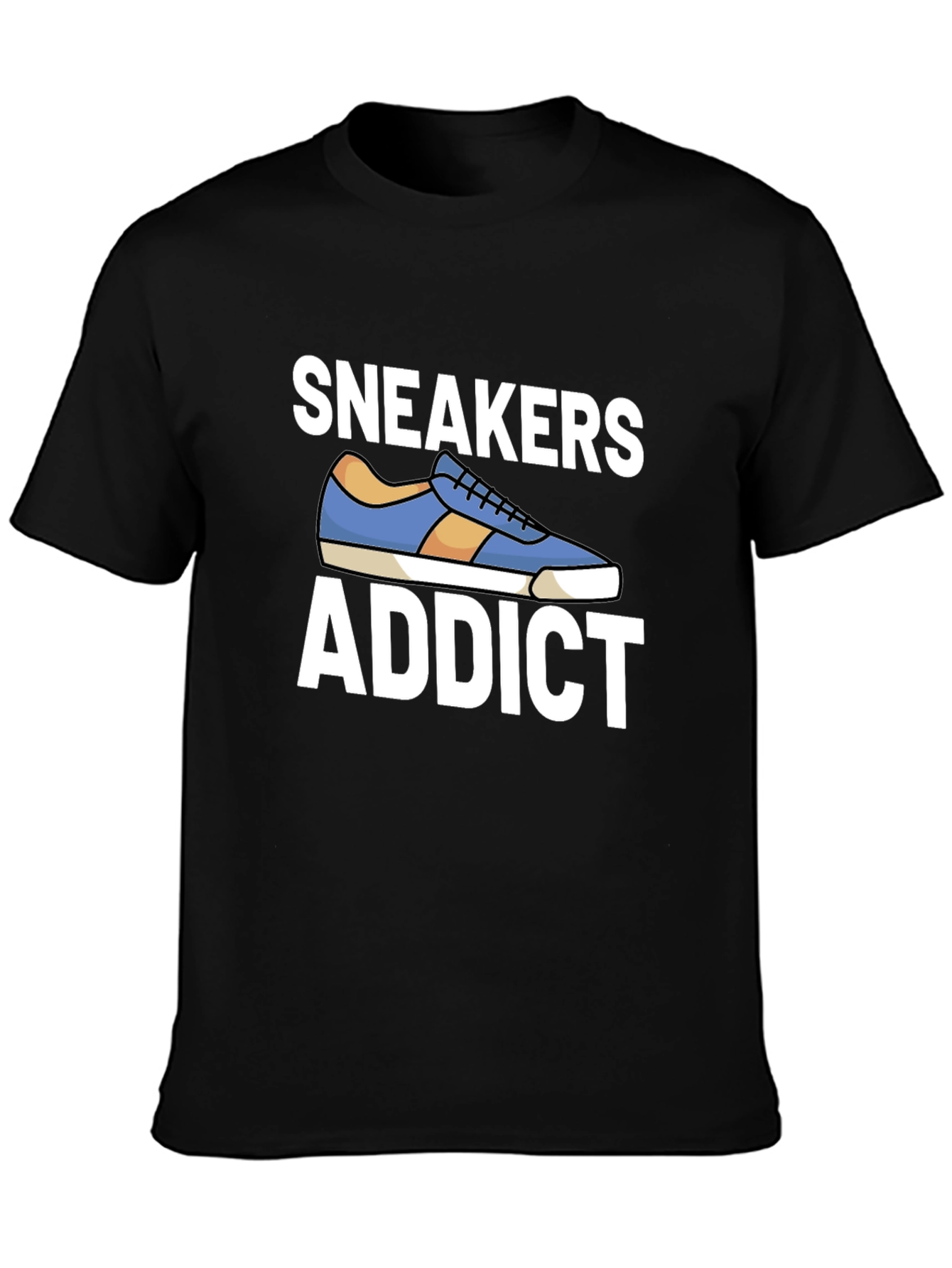 Black Sneakers Addict Graphic T-Shirt view 3
