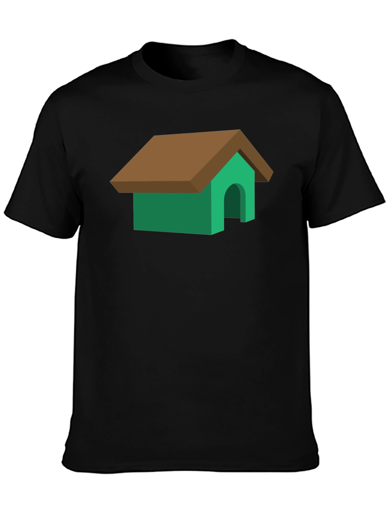 Black Dog House Graphic Tee - Funny Pet Lover Shirt view 3
