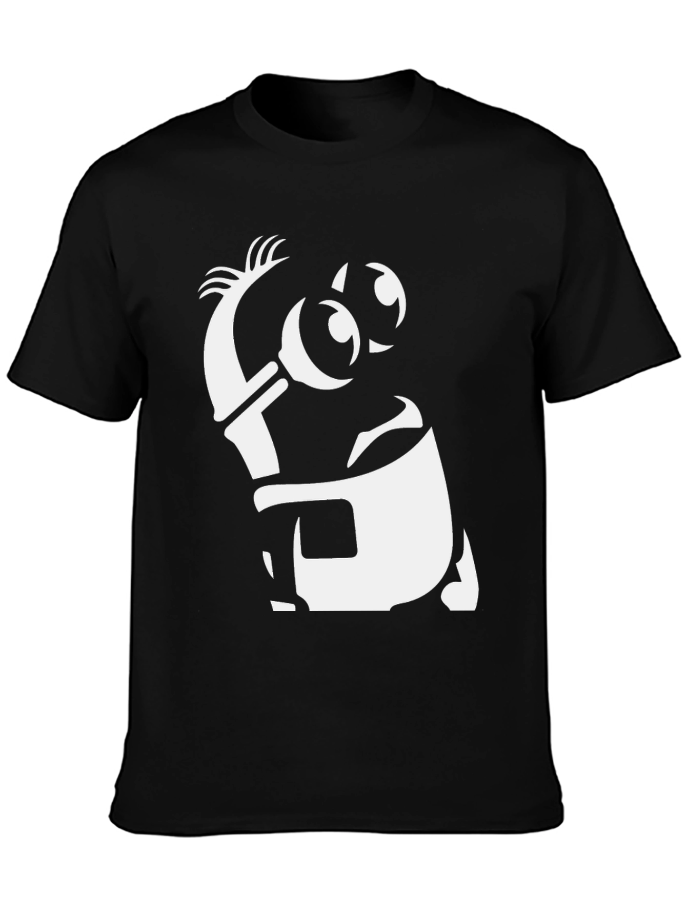 Black Cartoon Graphic T-Shirt view 3