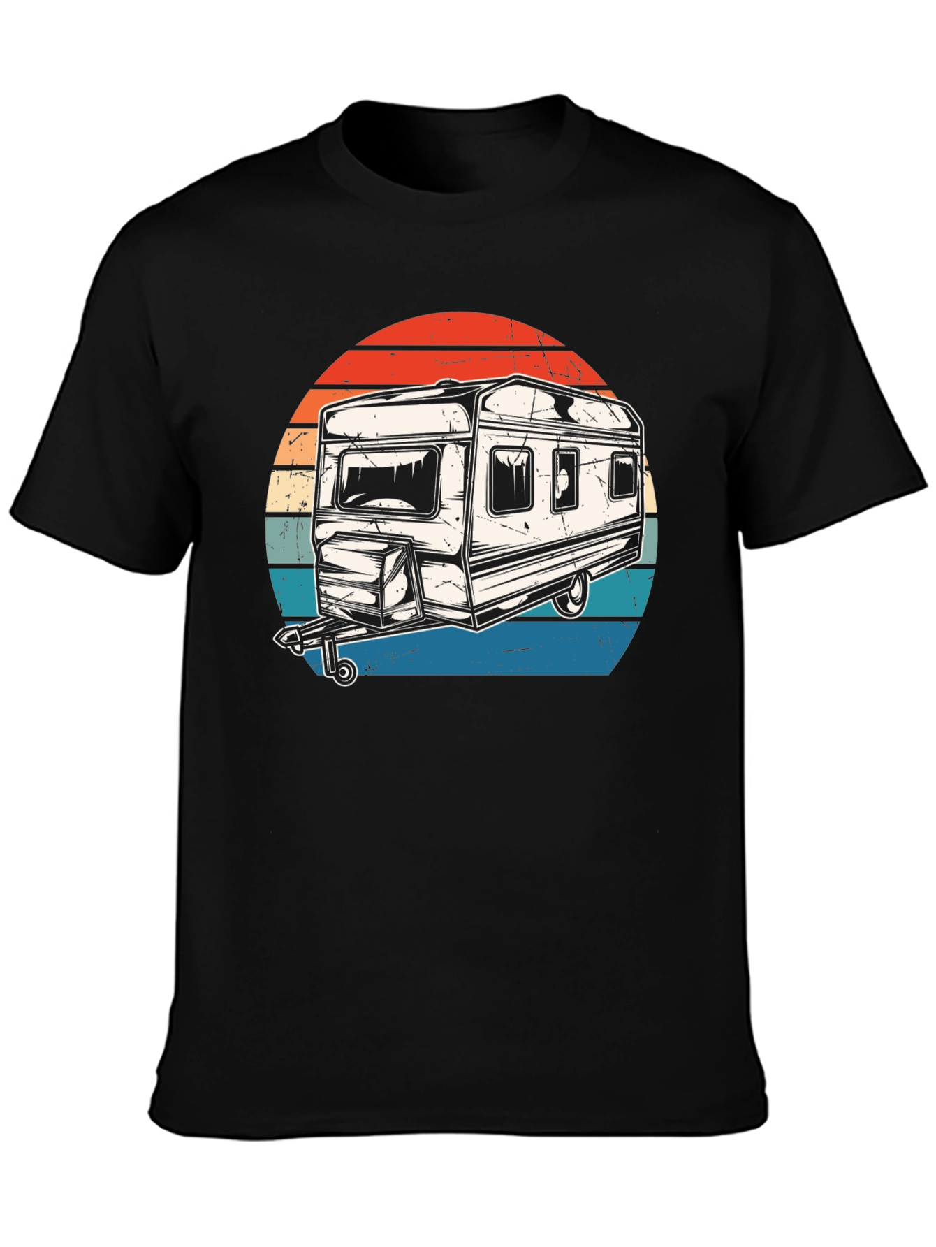 Retro Camper Graphic T-Shirt - Adventure Ready! - 3