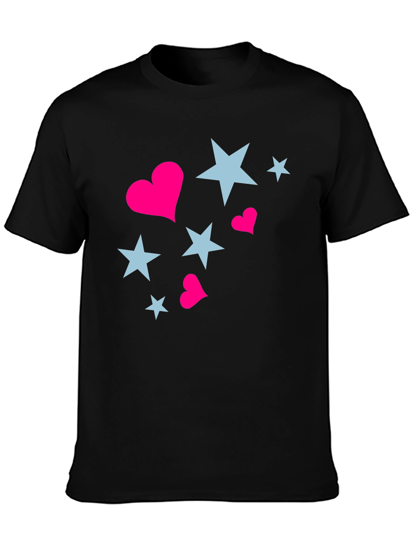 Black Stars & Hearts Black Tee view 3
