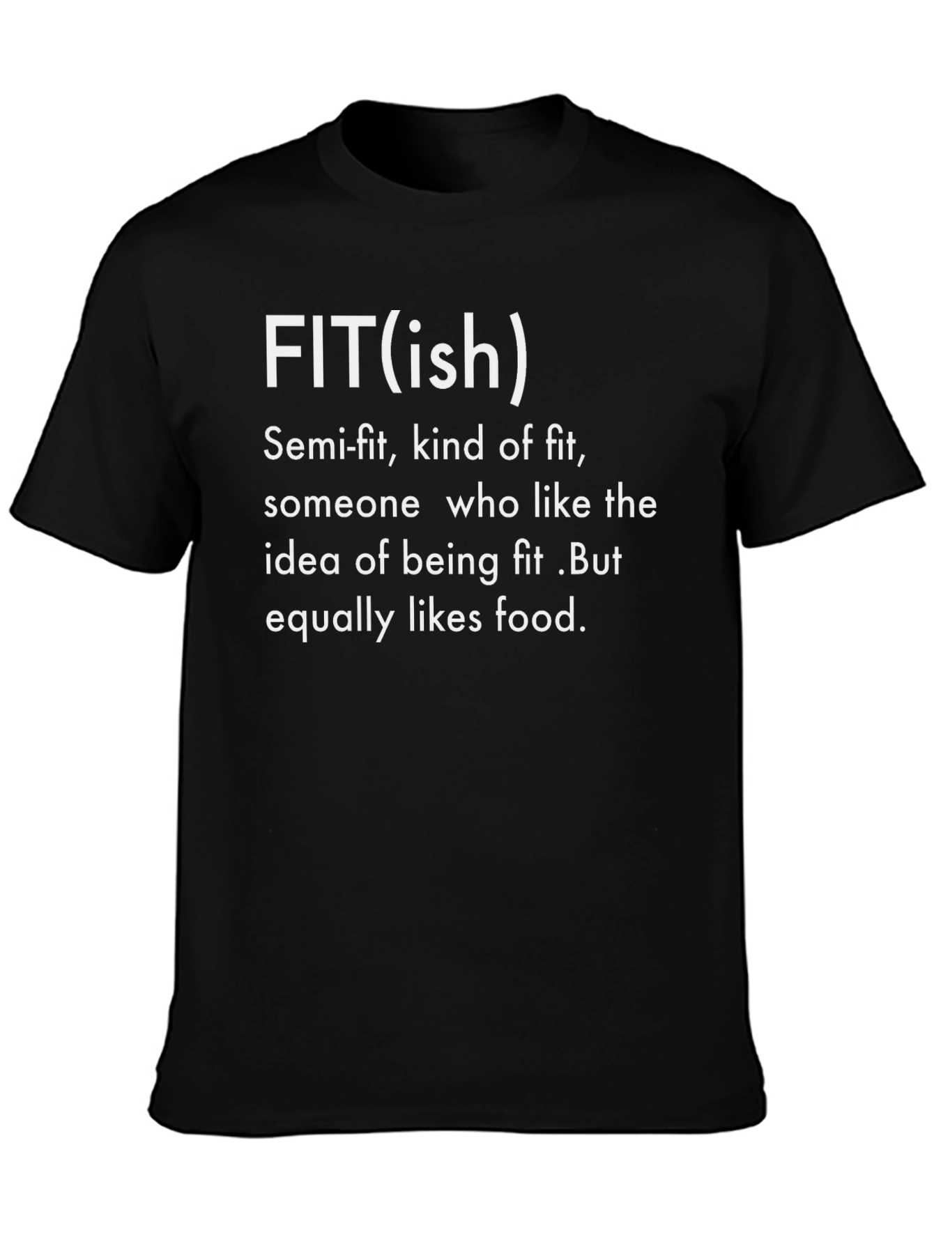 Black Fit(ish) Graphic T-Shirt - Semi-Fit, Food Loving view 3