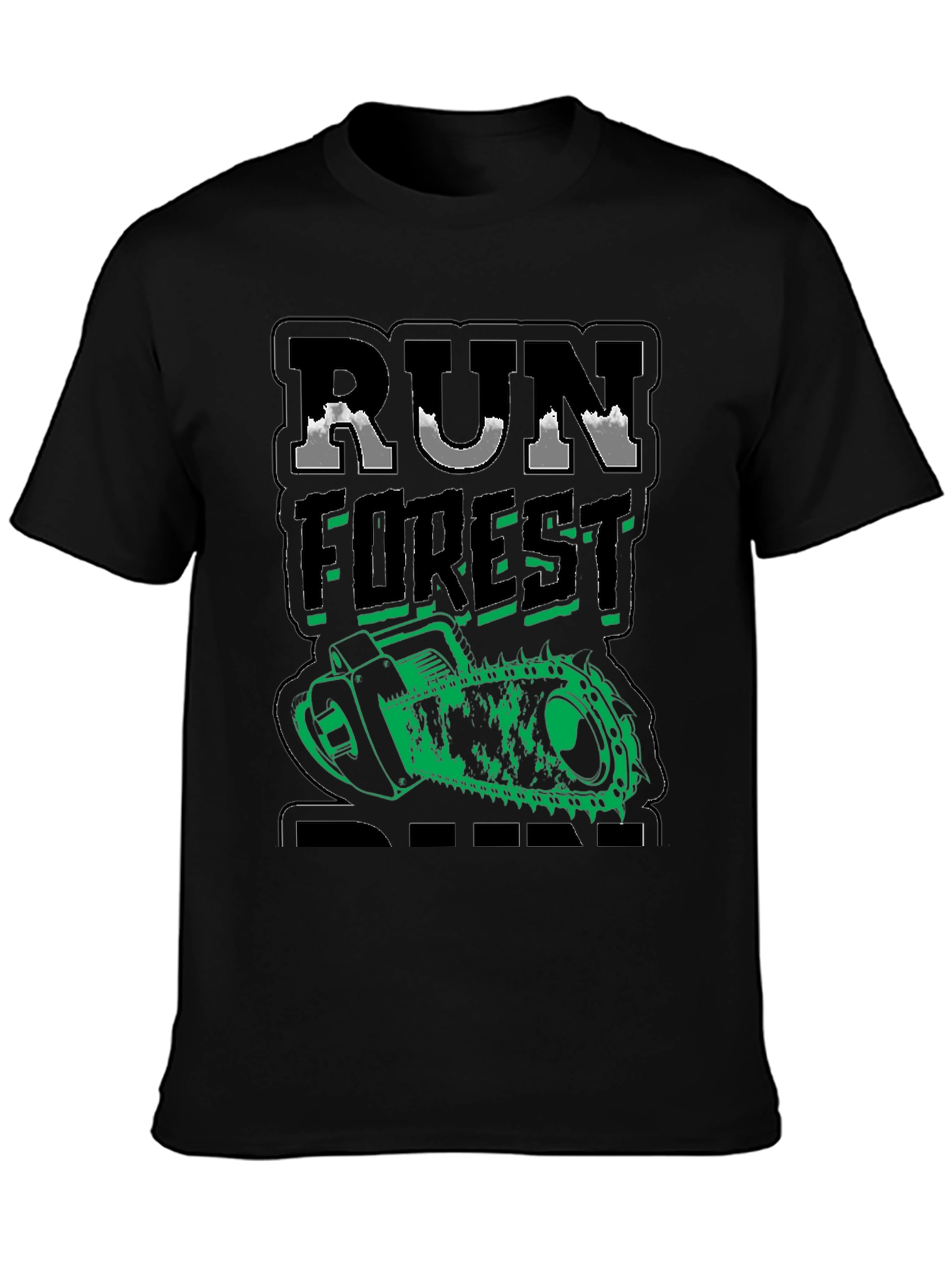 Black Run Forest Run Graphic Tee view 3