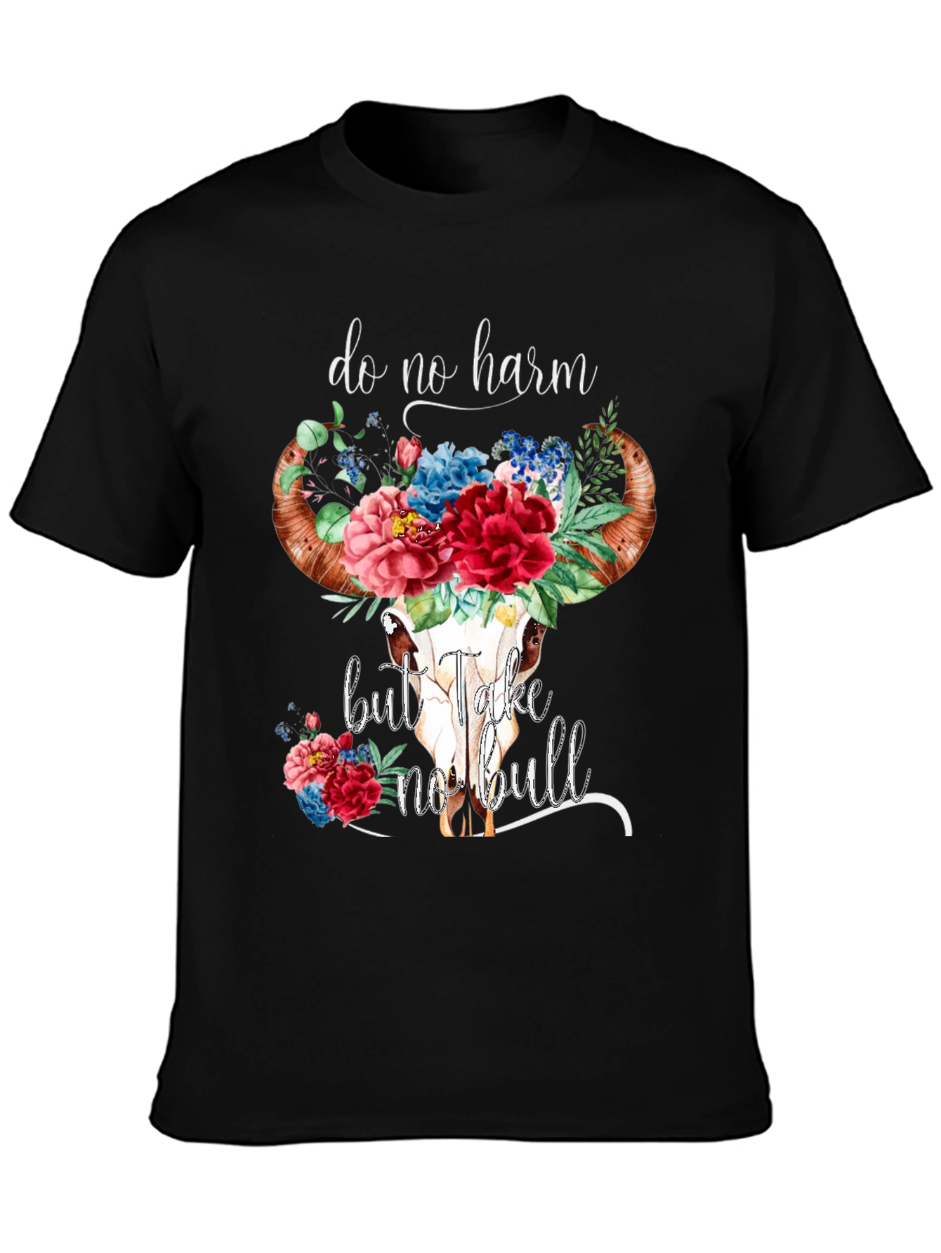 Black Do No Harm Graphic Tee view 3