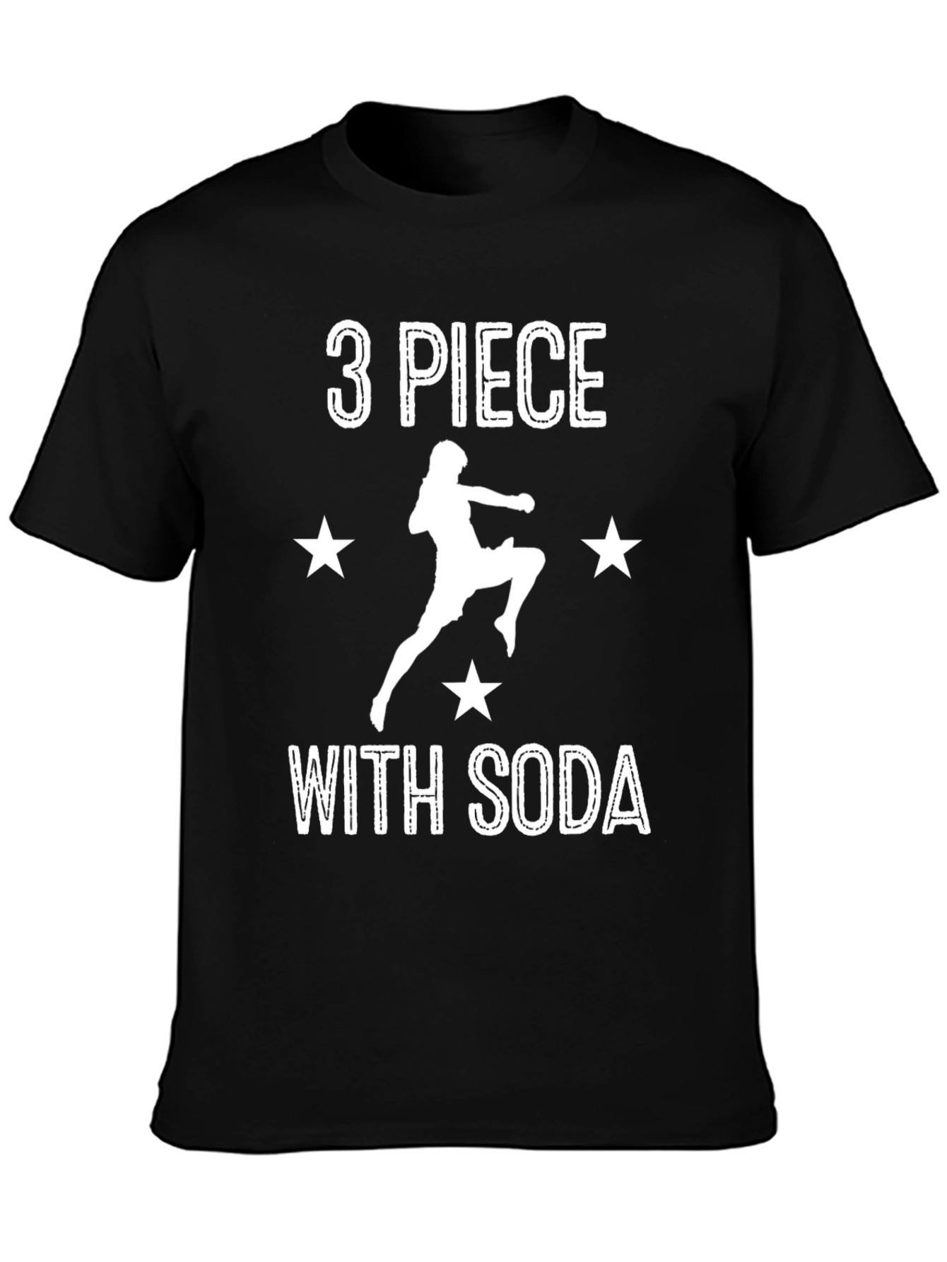 Black 3 Piece With Soda Black Graphic Tee view 3