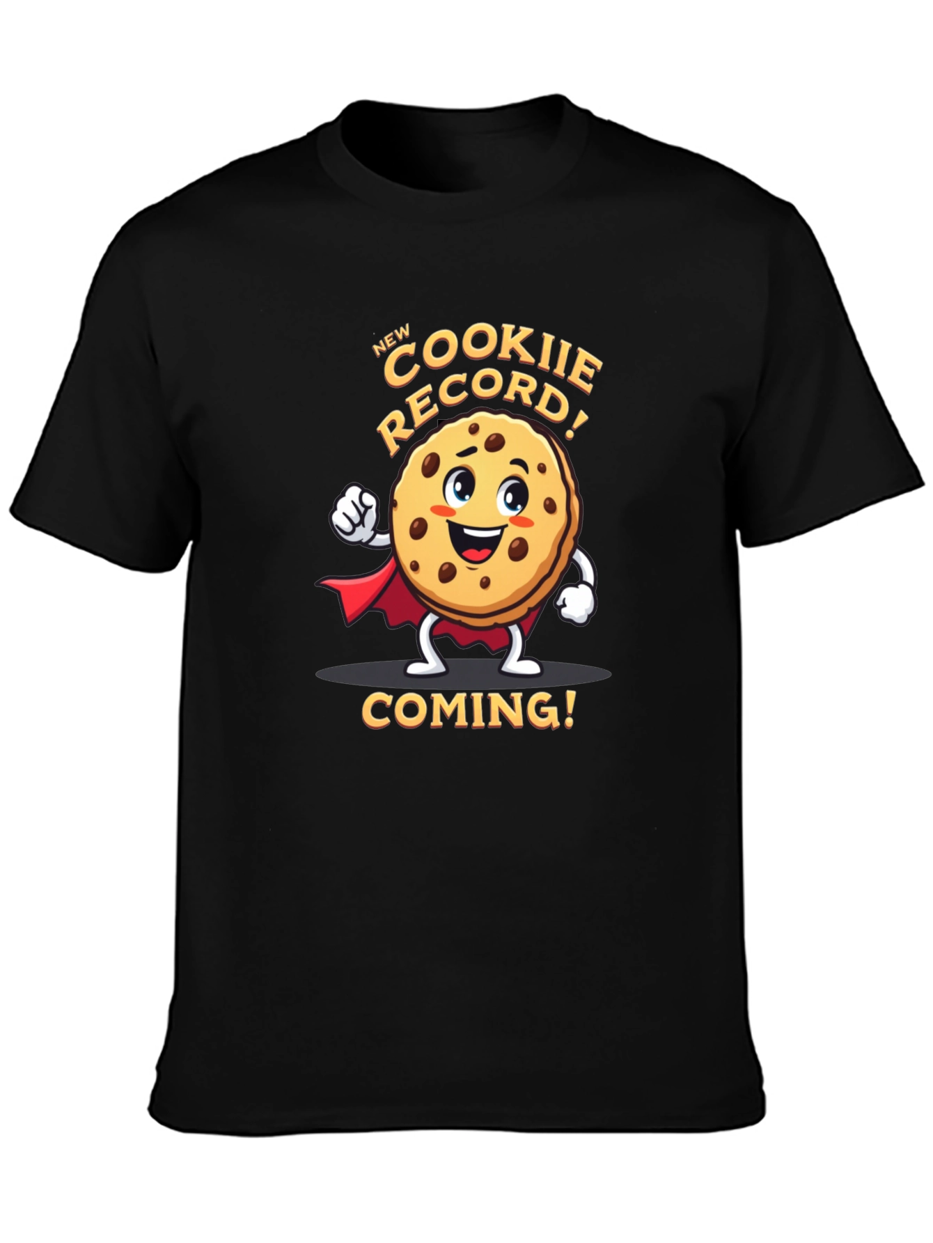 Black New Cookie Record T-Shirt view 3