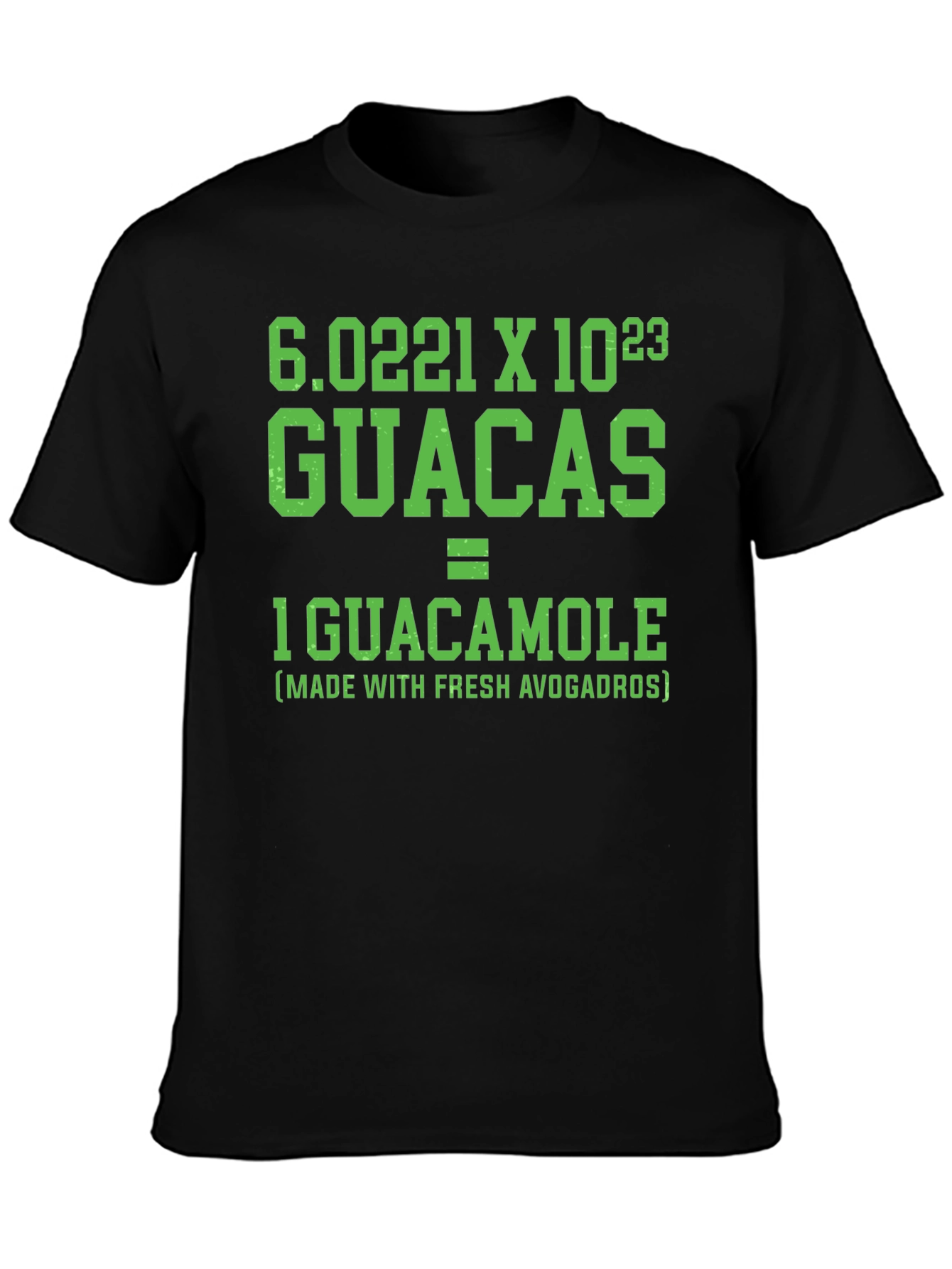 Guacamole Equation T-Shirt: Fresh Avogadros - 3