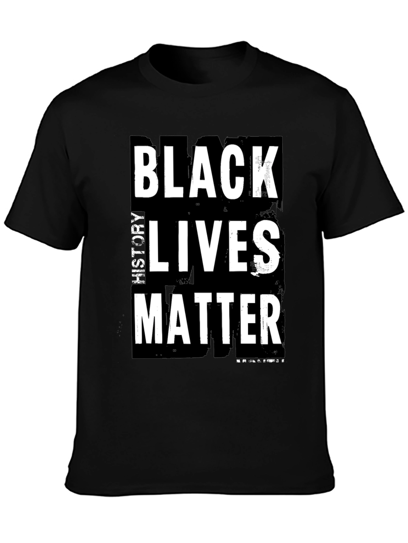 Black Black History Lives Matter Graphic T-Shirt view 3