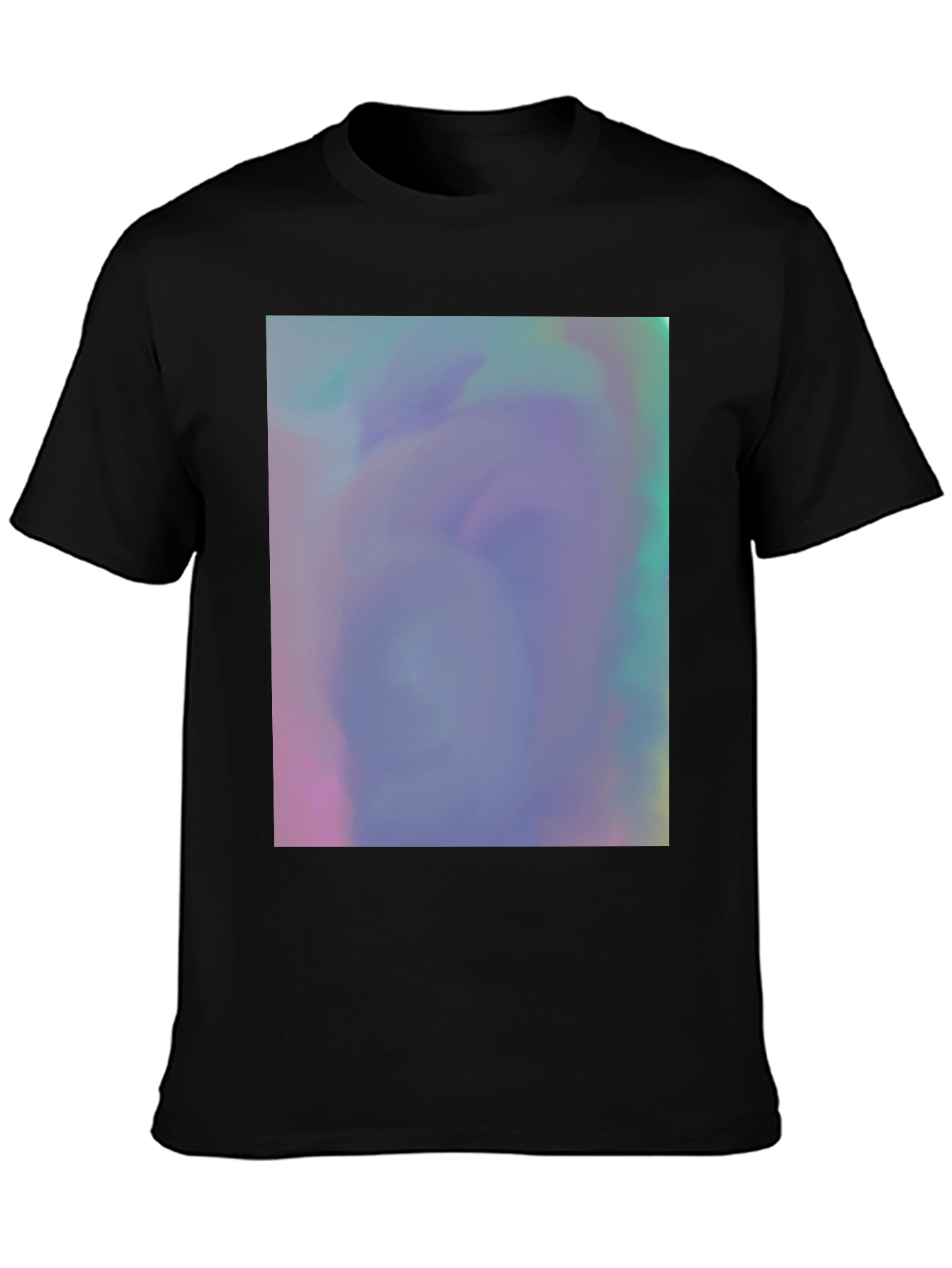 Black Vaporwave Dreamscape Graphic Tee - Soft Cotton Blend view 3