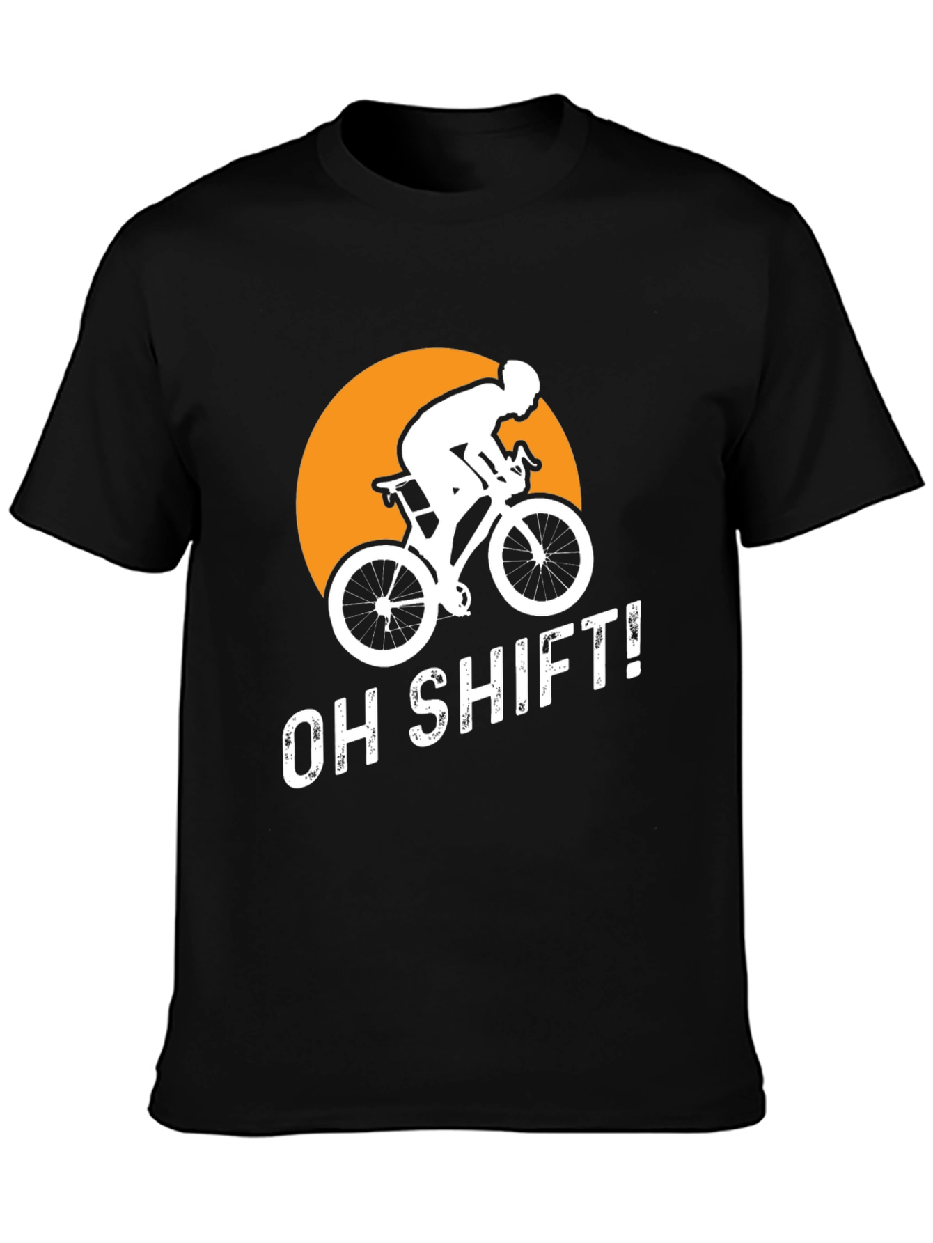 Black Oh Shift! Cyclist Graphic Tee view 3