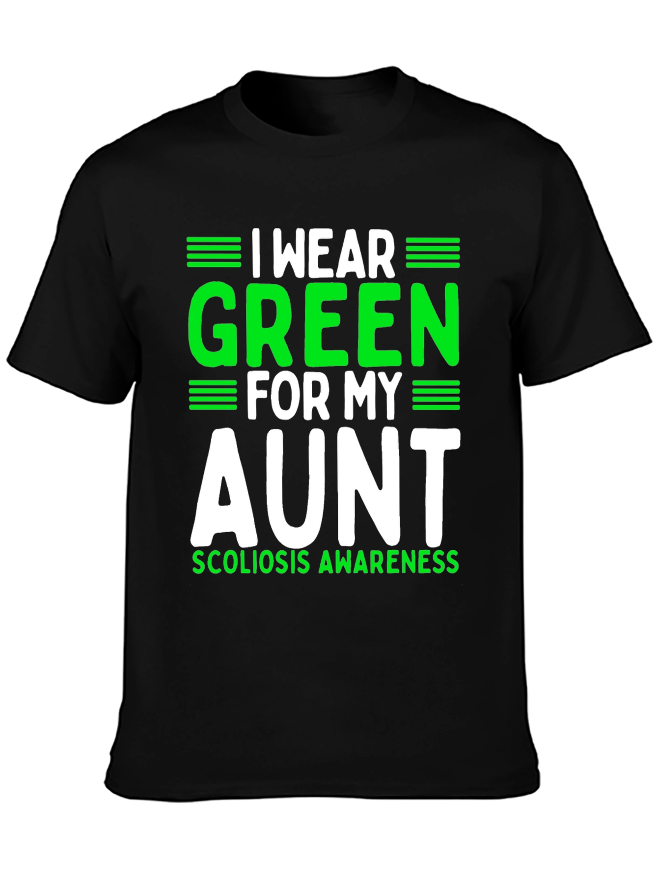 Green Ribbon Scoliosis Awareness T-Shirt - 3