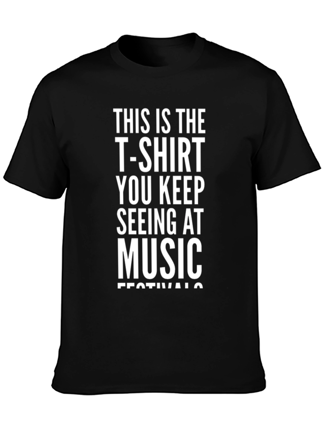 Black Music Festival T-Shirt - Funny Novelty Tee view 3
