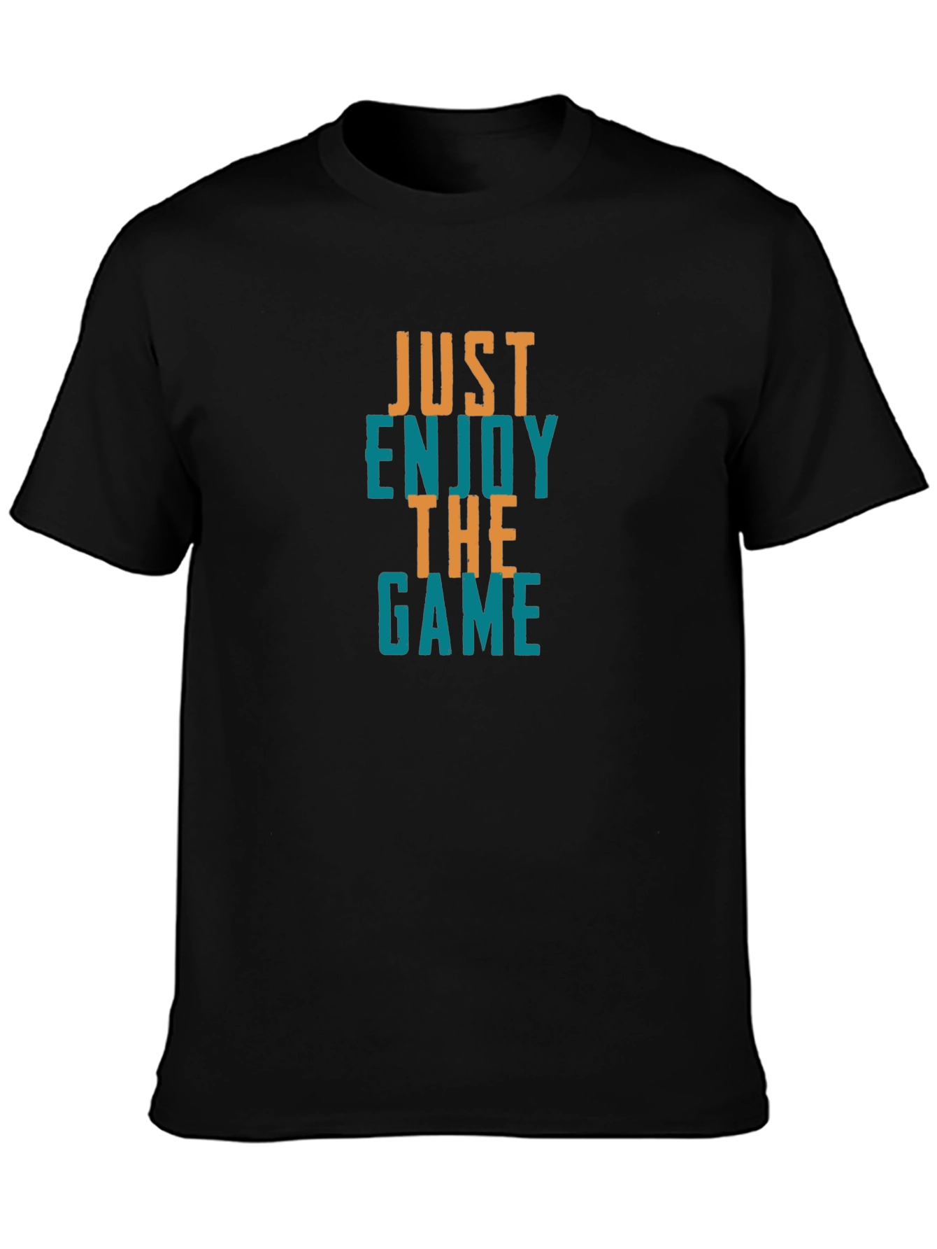 Black Just Enjoy The Game Graphic Tee view 3