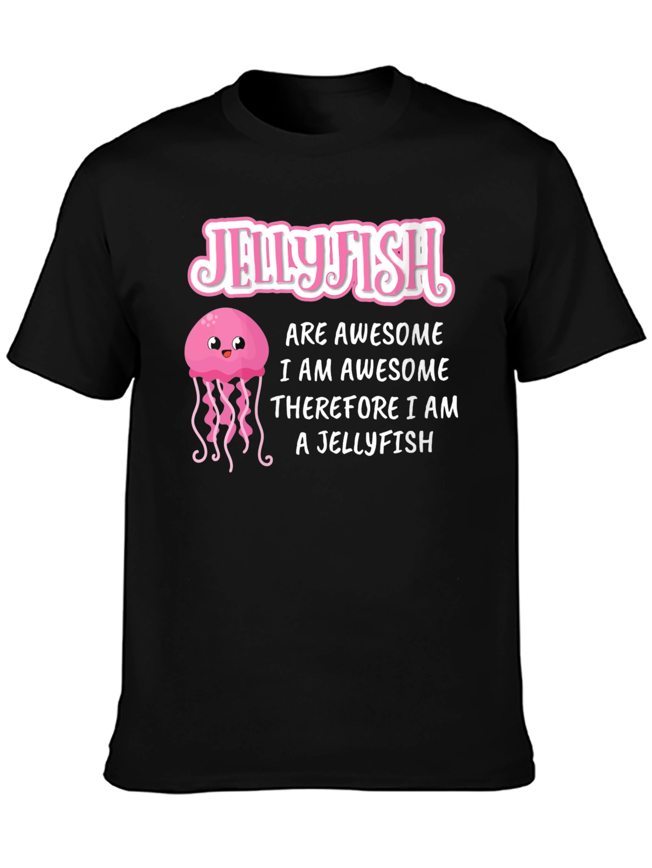 Black Jellyfish Lover T-Shirt - Awesome Jellyfish Design view 3