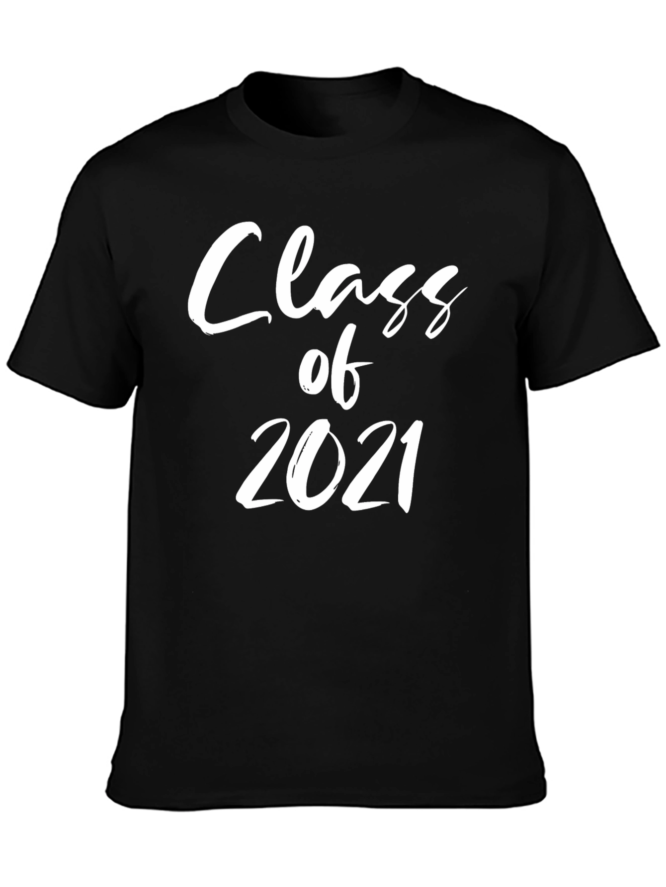 Black Class of 2021 Graduation T-Shirt view 3