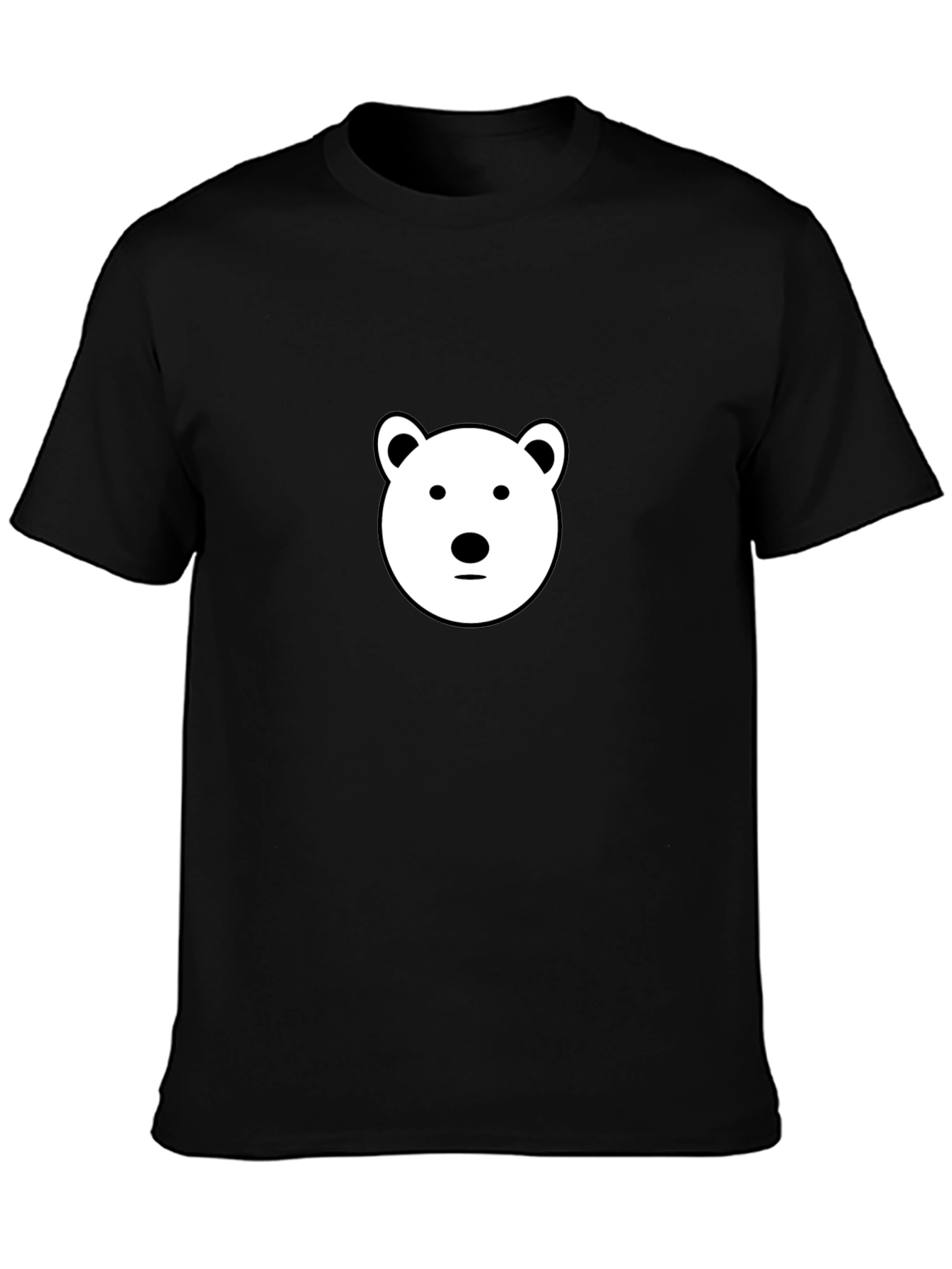 Black Cool Bear Graphic Black T-Shirt view 3