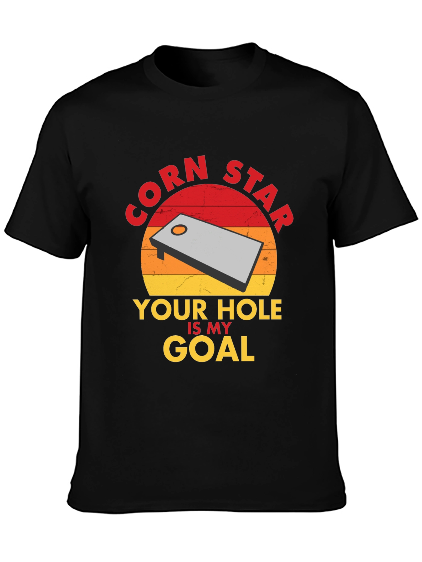 Black Corn Star T-Shirt - Your Hole Is My Goal! view 3