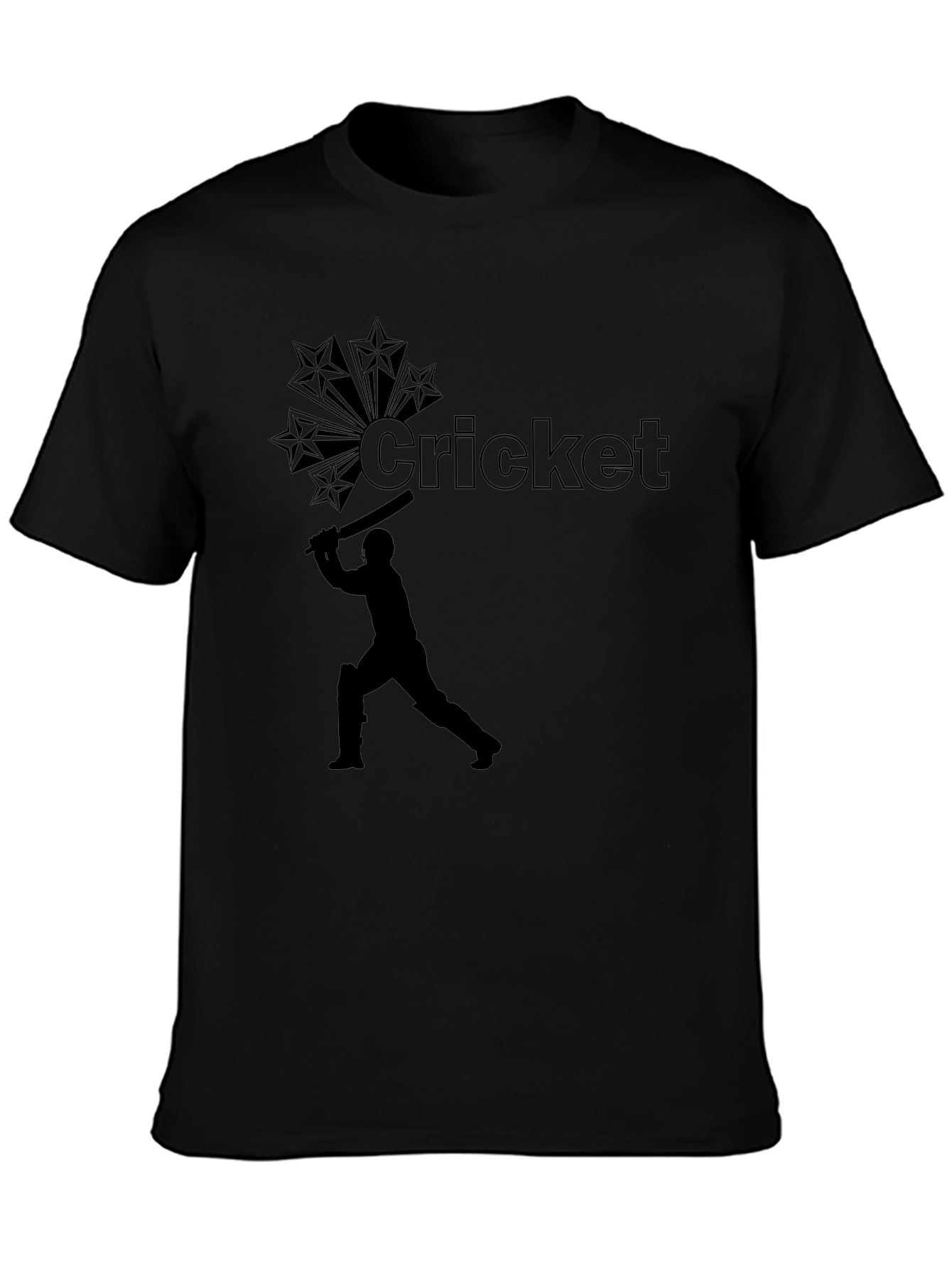 Cricket Star Black T-Shirt - 3