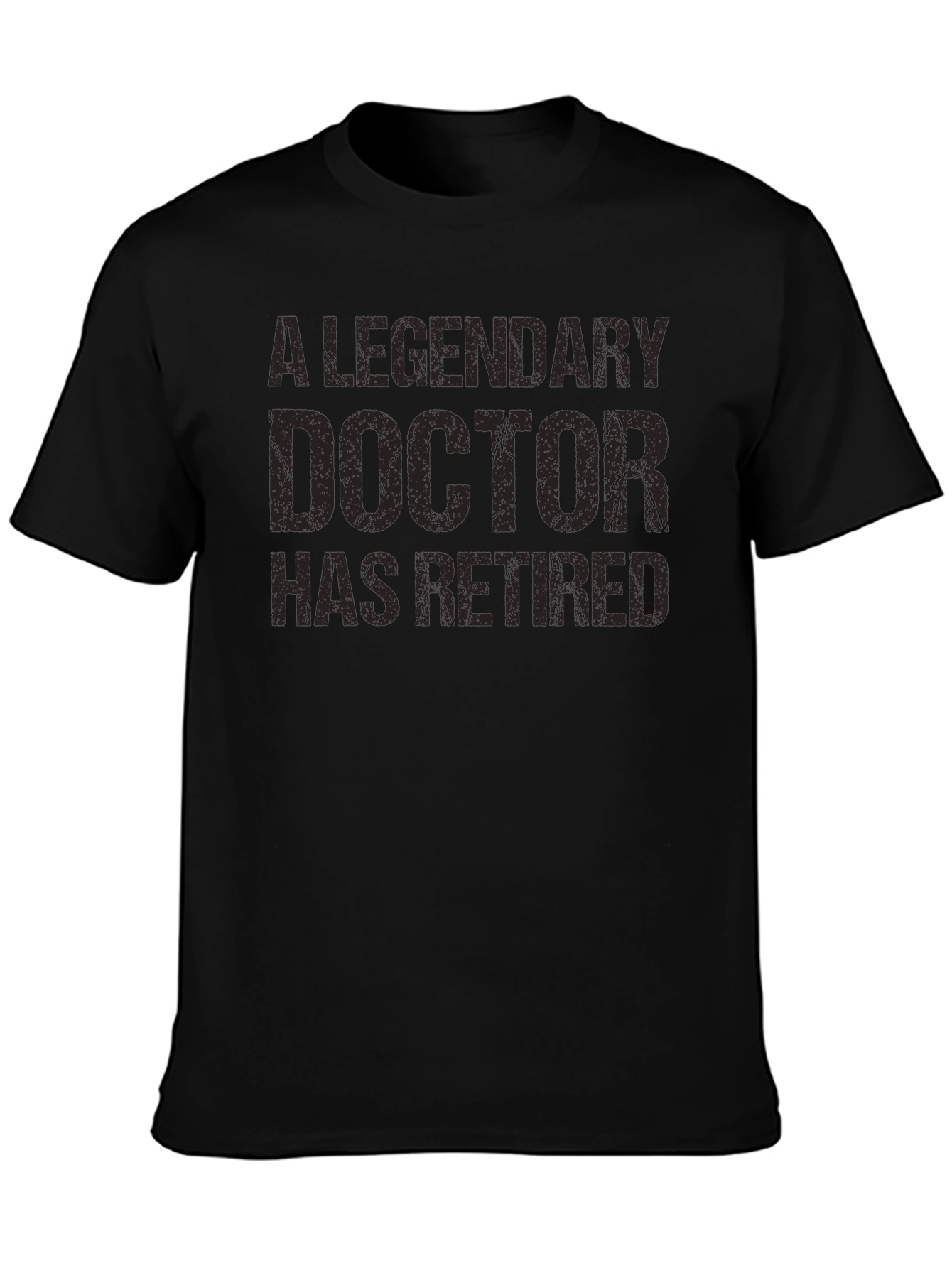 Black Legendary Doctor Retired Graphic T-Shirt view 3