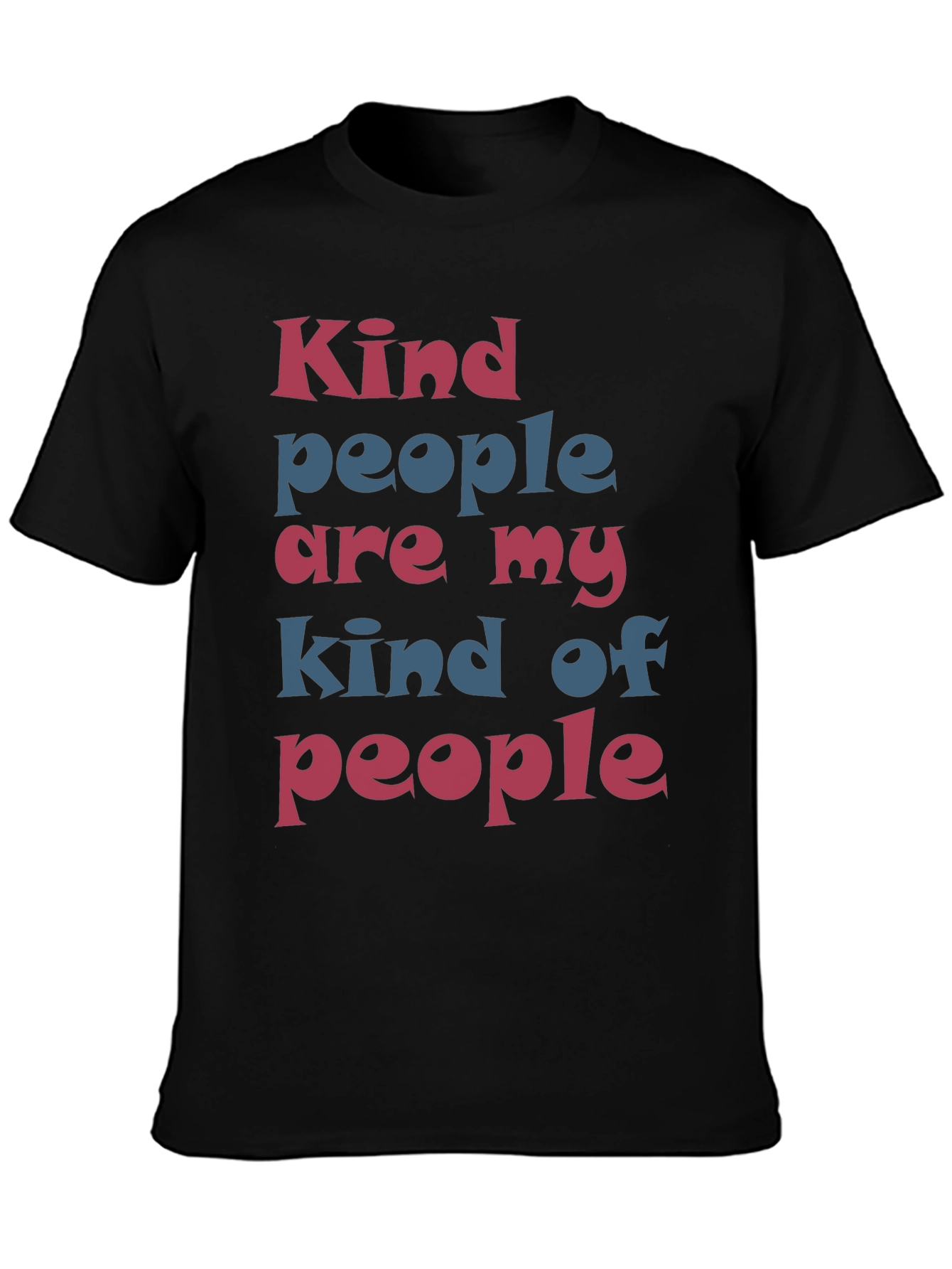 Black Kind People T-Shirt - Stylish Graphic Tee view 3