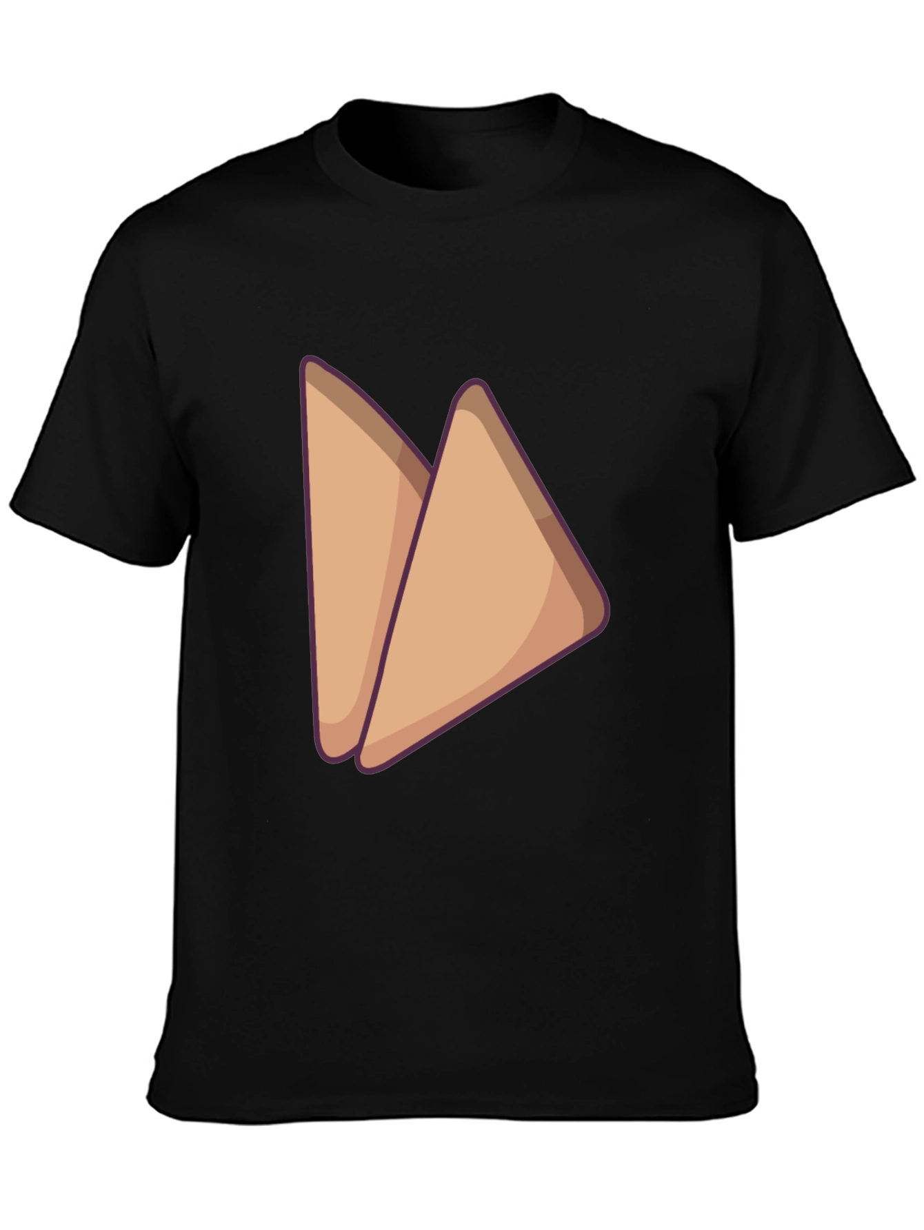 Black Sandwich Graphic Tee - Casual Black T-Shirt view 3