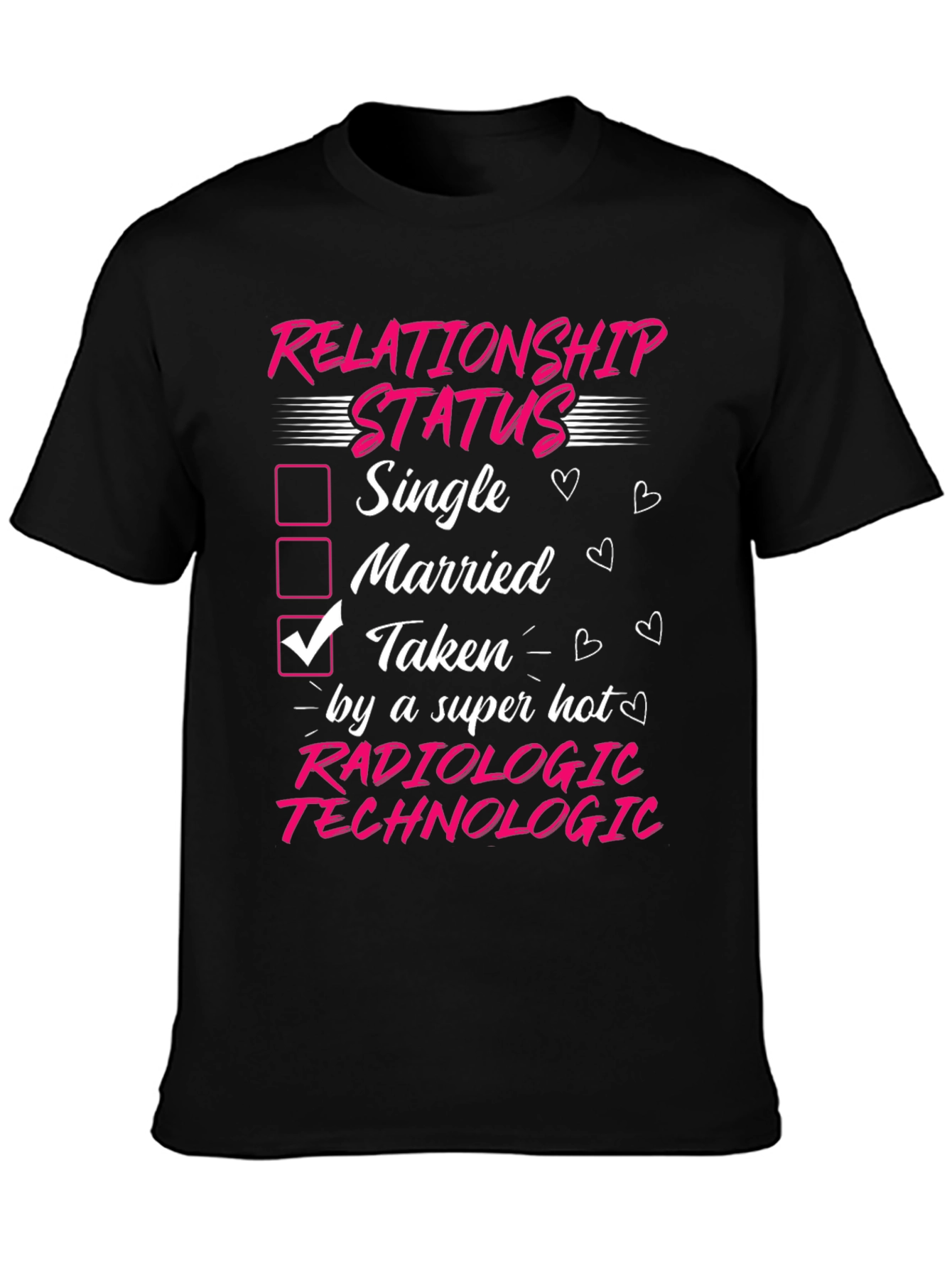 Black Radiologic Technologist Taken T-Shirt view 3