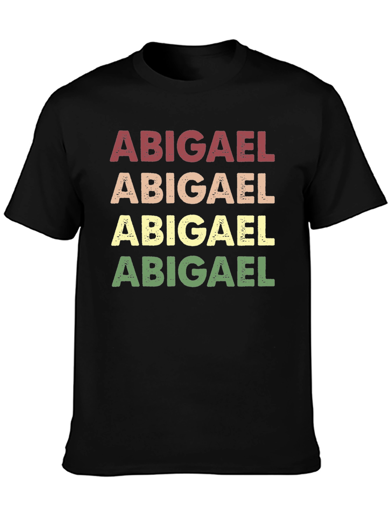 Black Abigael Retro Style T-Shirt view 3