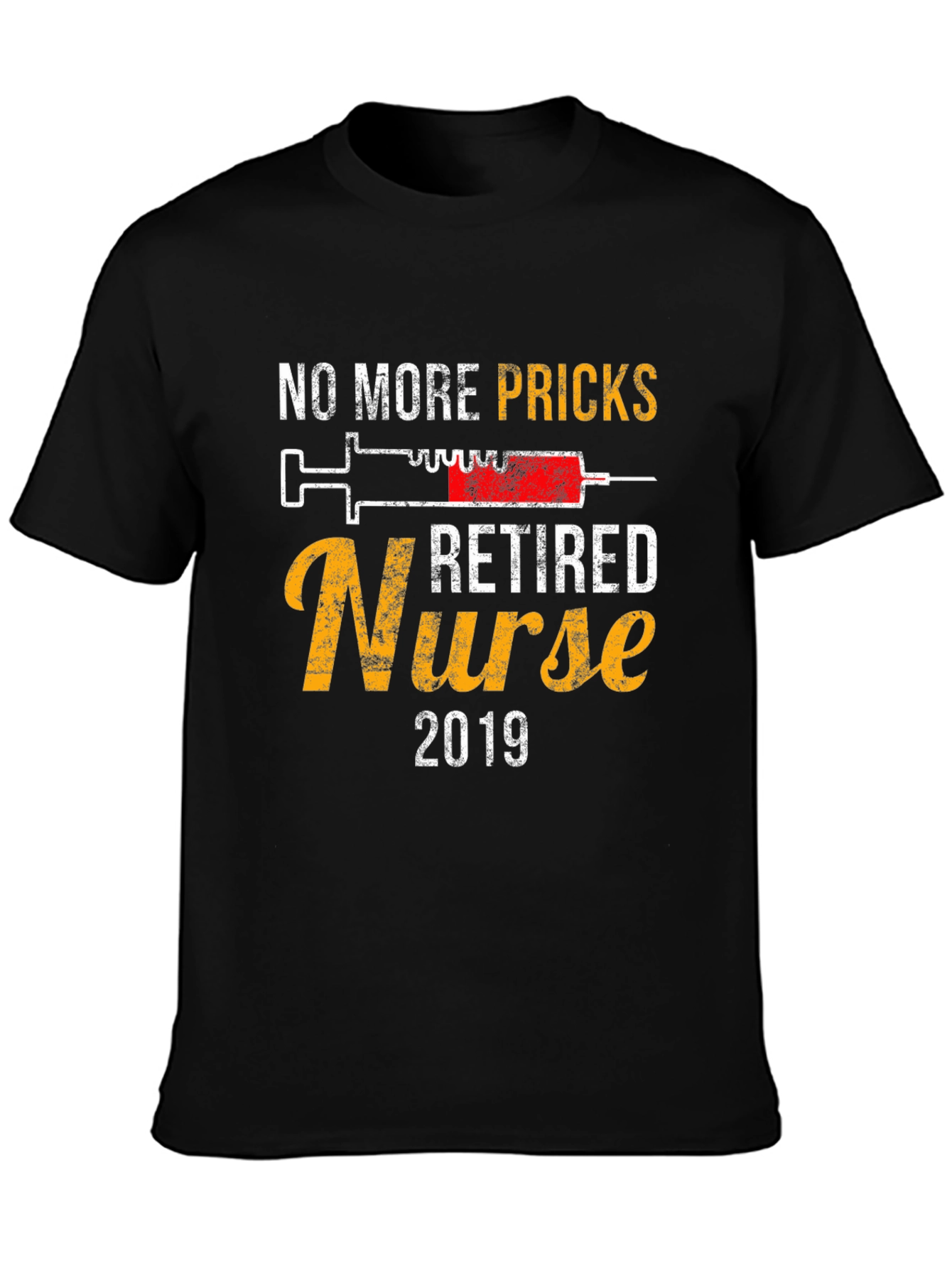 Black Retired Nurse 2019 T-Shirt view 3