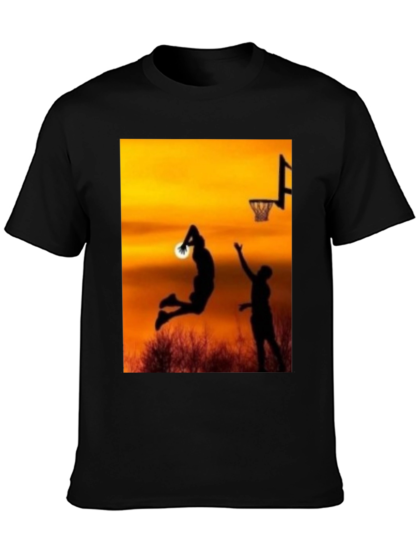 Sunset Basketball Graphic T-Shirt - 3