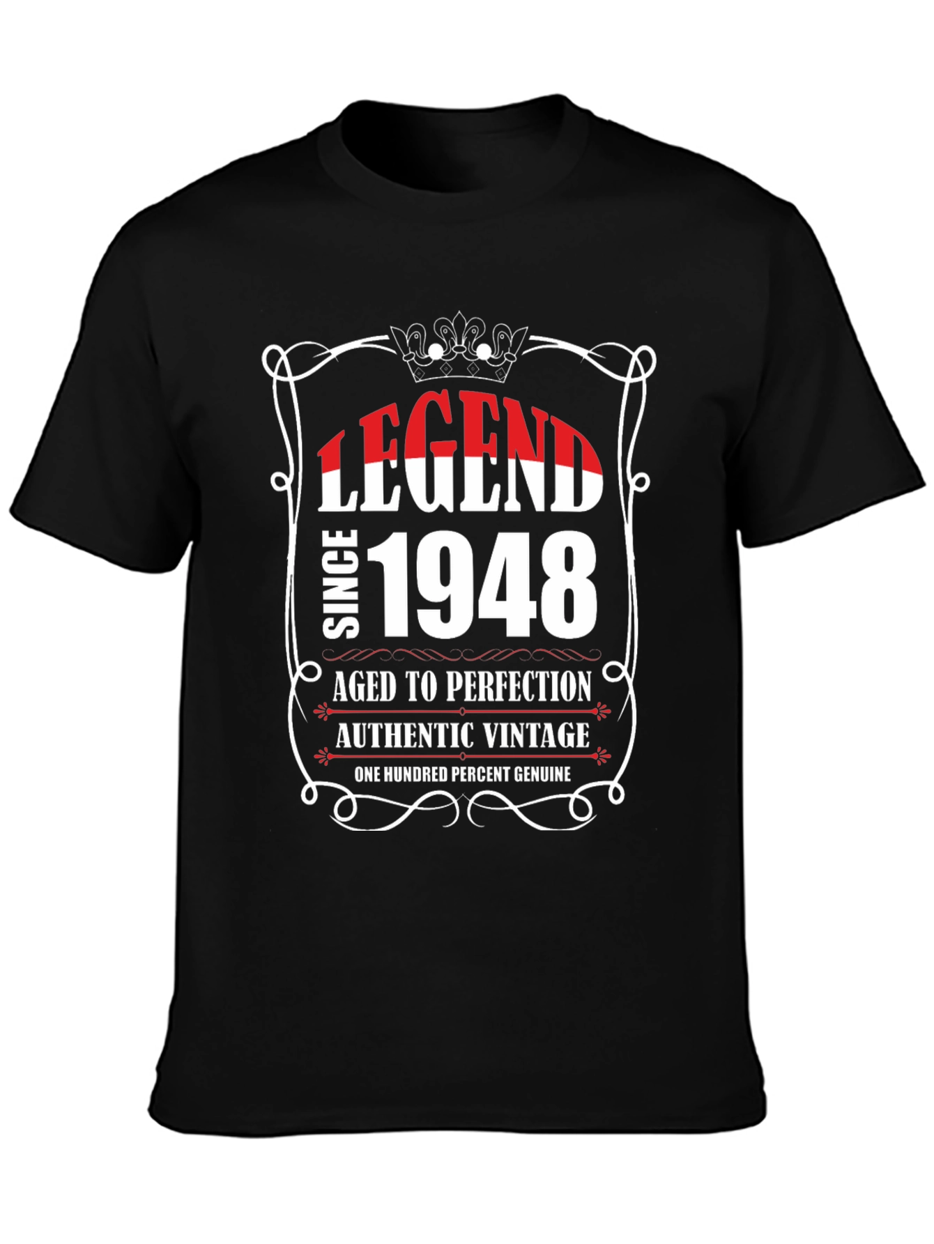 Black Legend Since 1948 Black T-Shirt view 3