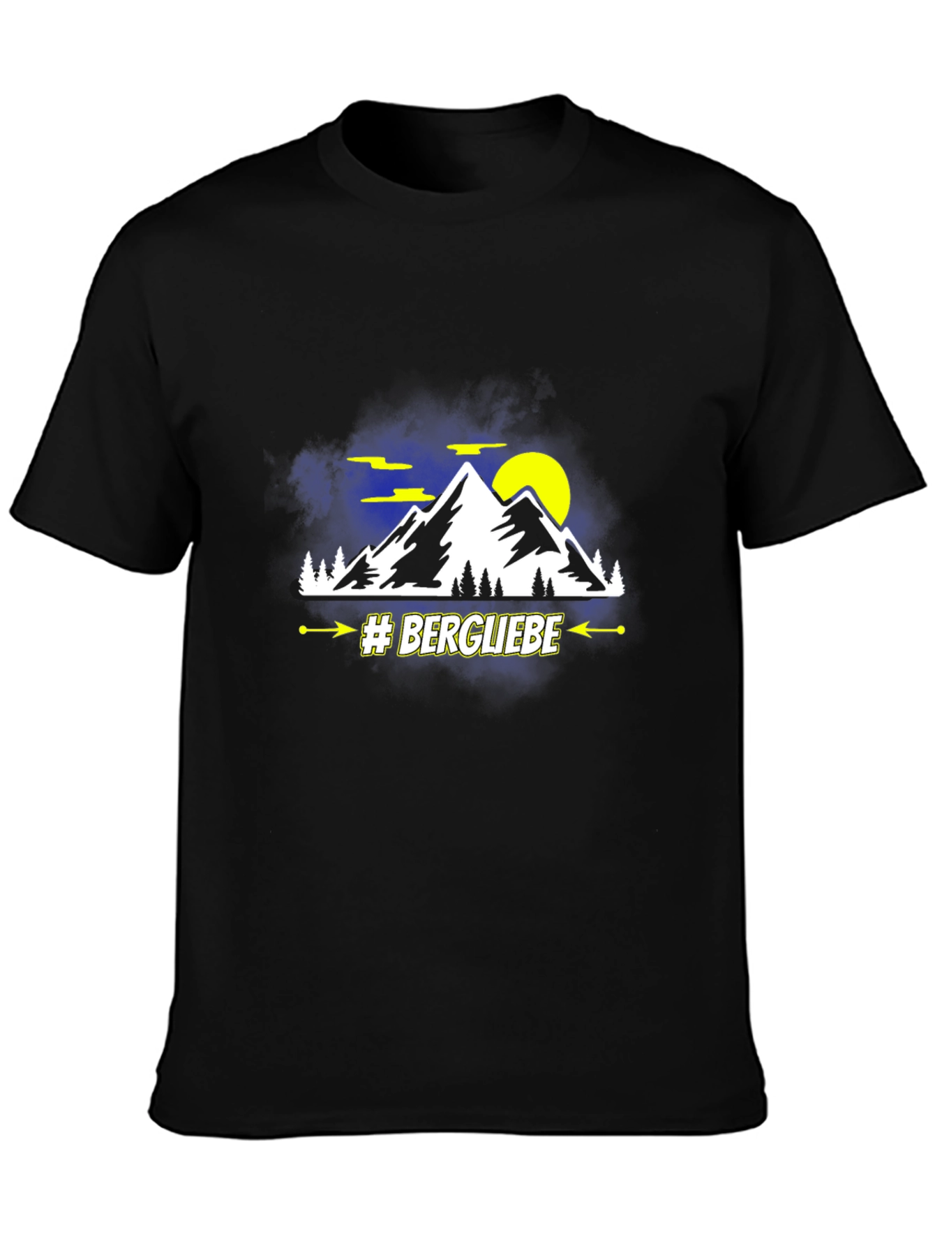 Black Bergliebe Mountain Graphic T-Shirt view 3