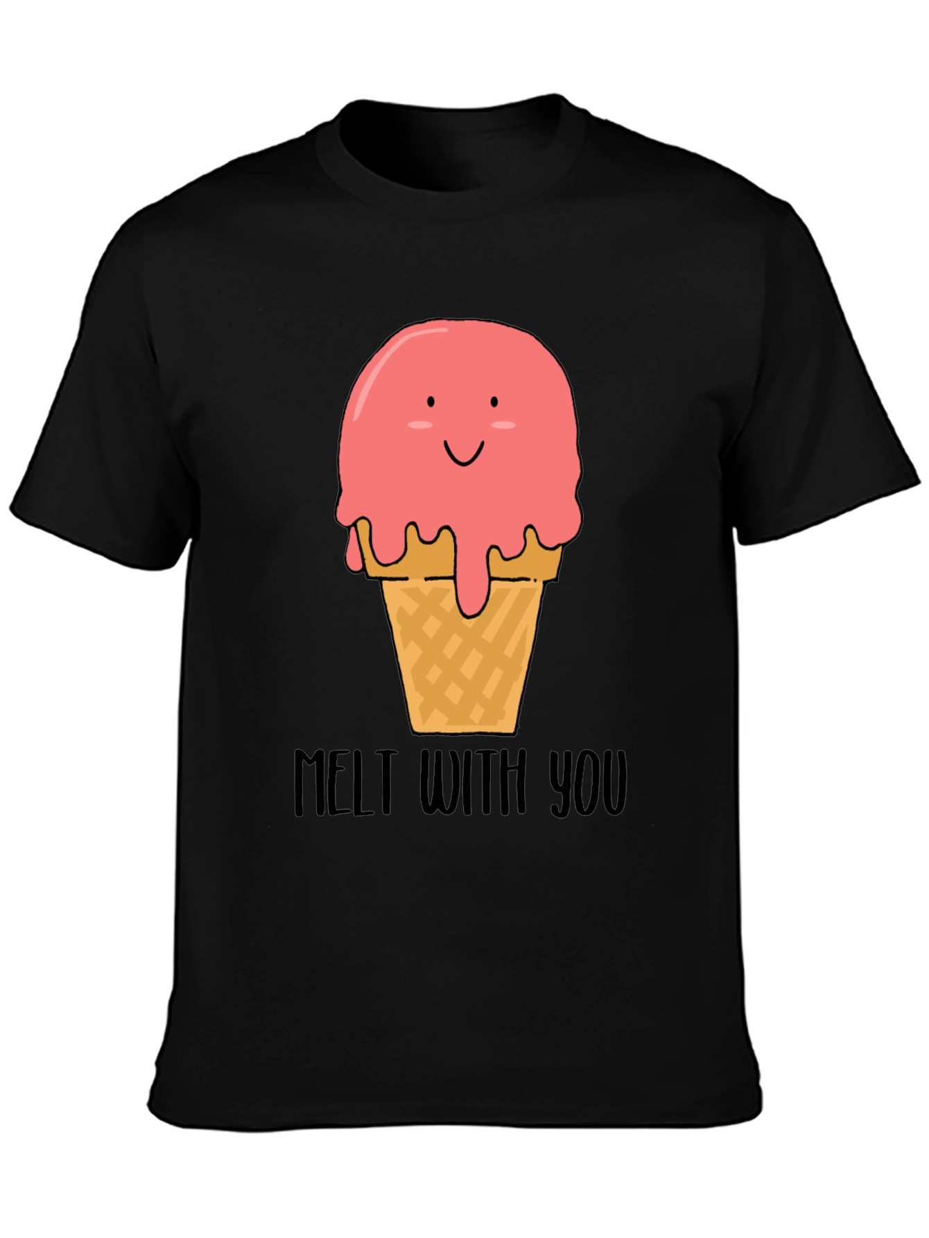Black Melt With You Ice Cream Graphic Tee view 3