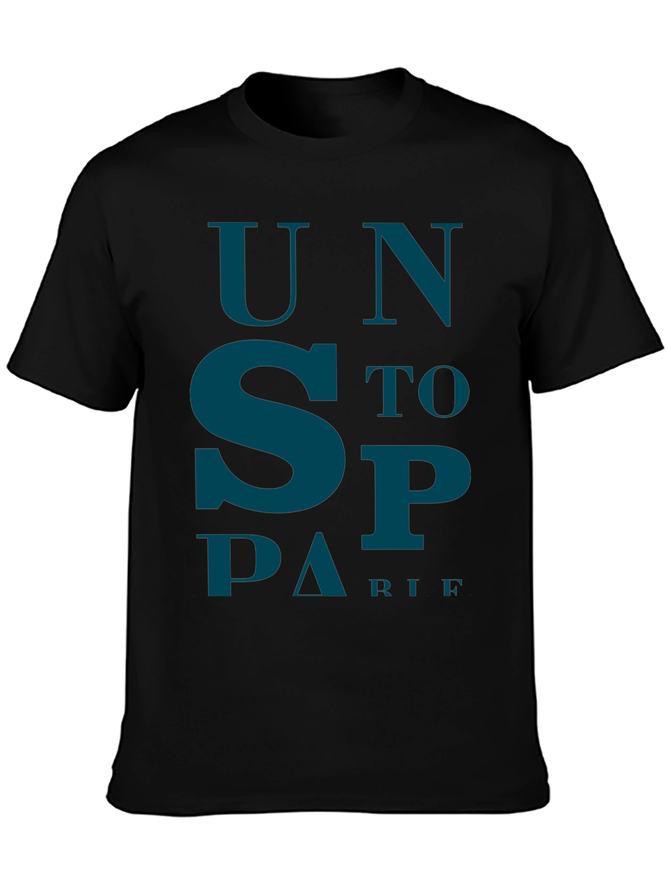 Black Unstoppable Graphic Print Tee - Black view 3
