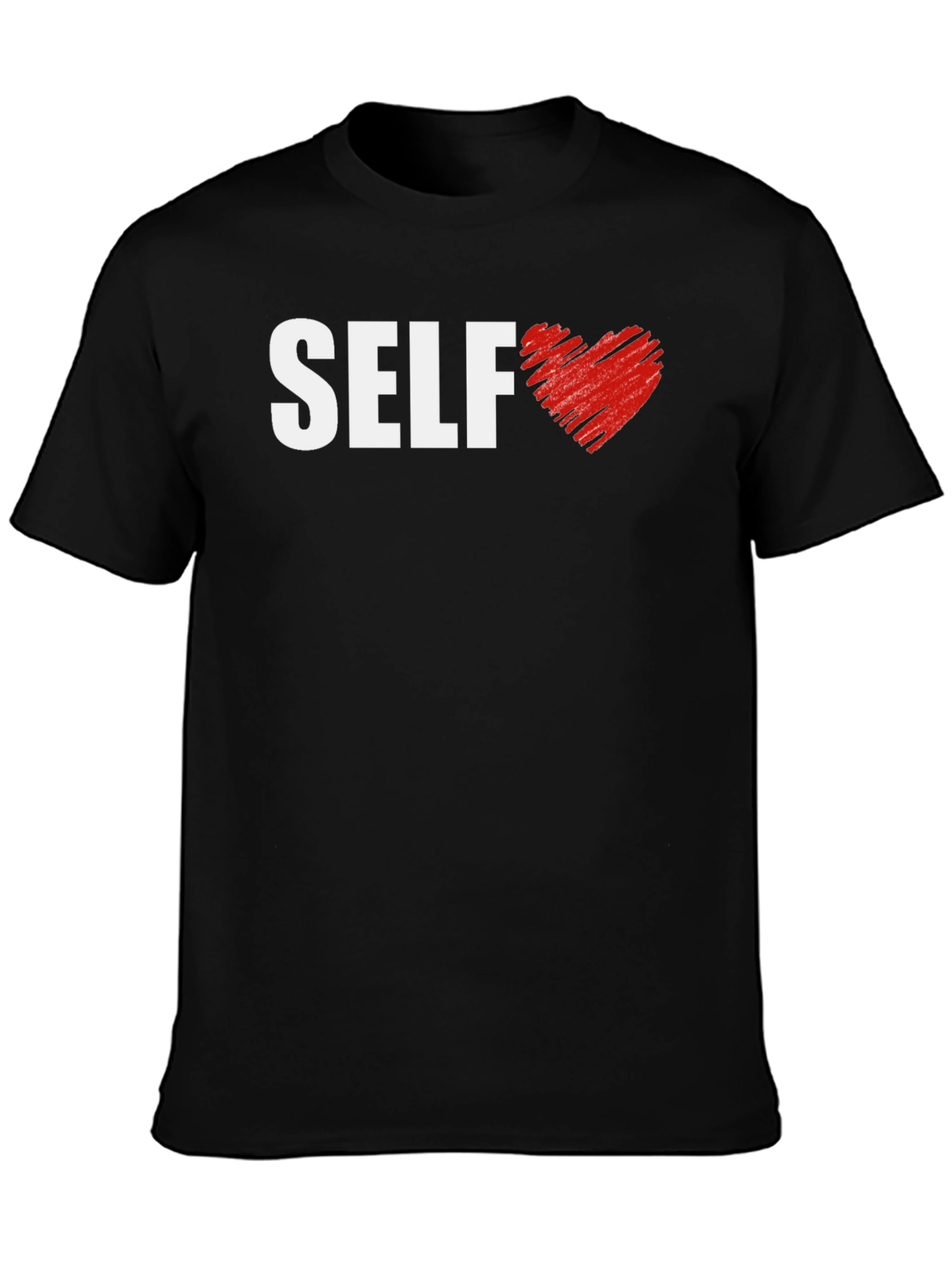 Black Self Love Graphic T-Shirt - Black view 3