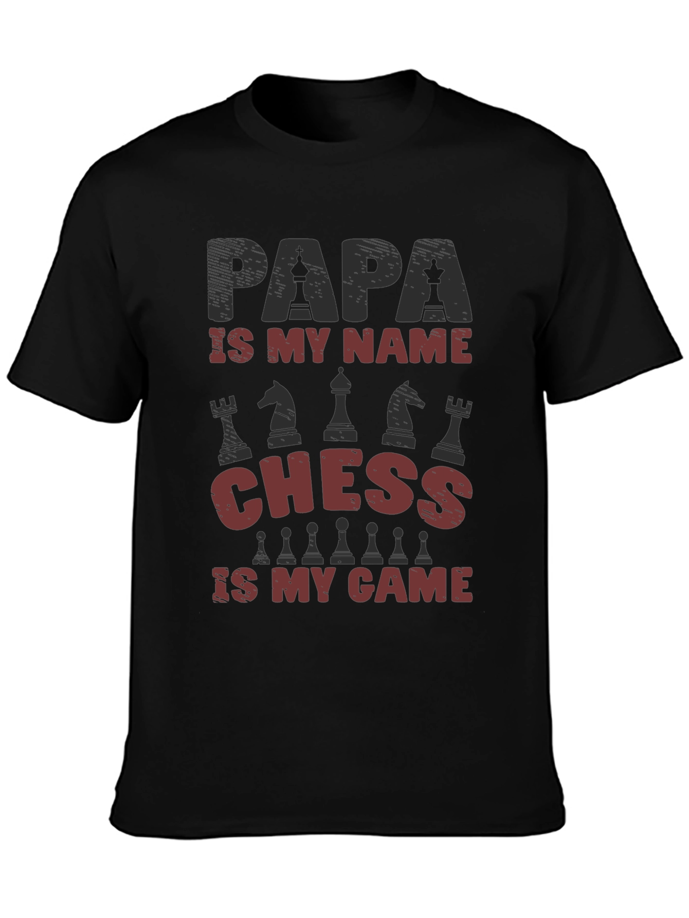 Papa Chess T-Shirt - Gift for Chess Lovers - 3
