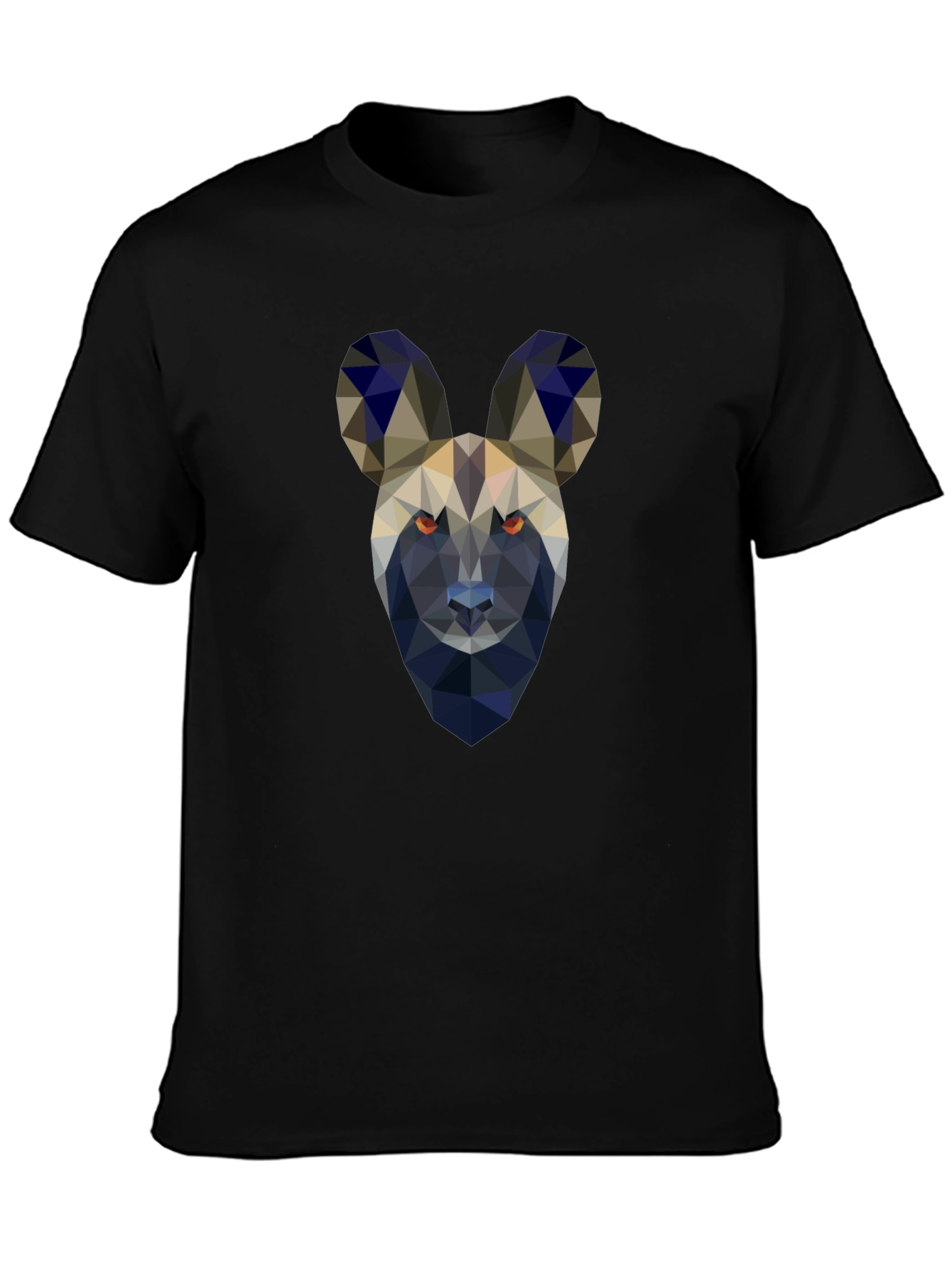 Black Geometric Painted Dog T-Shirt view 3
