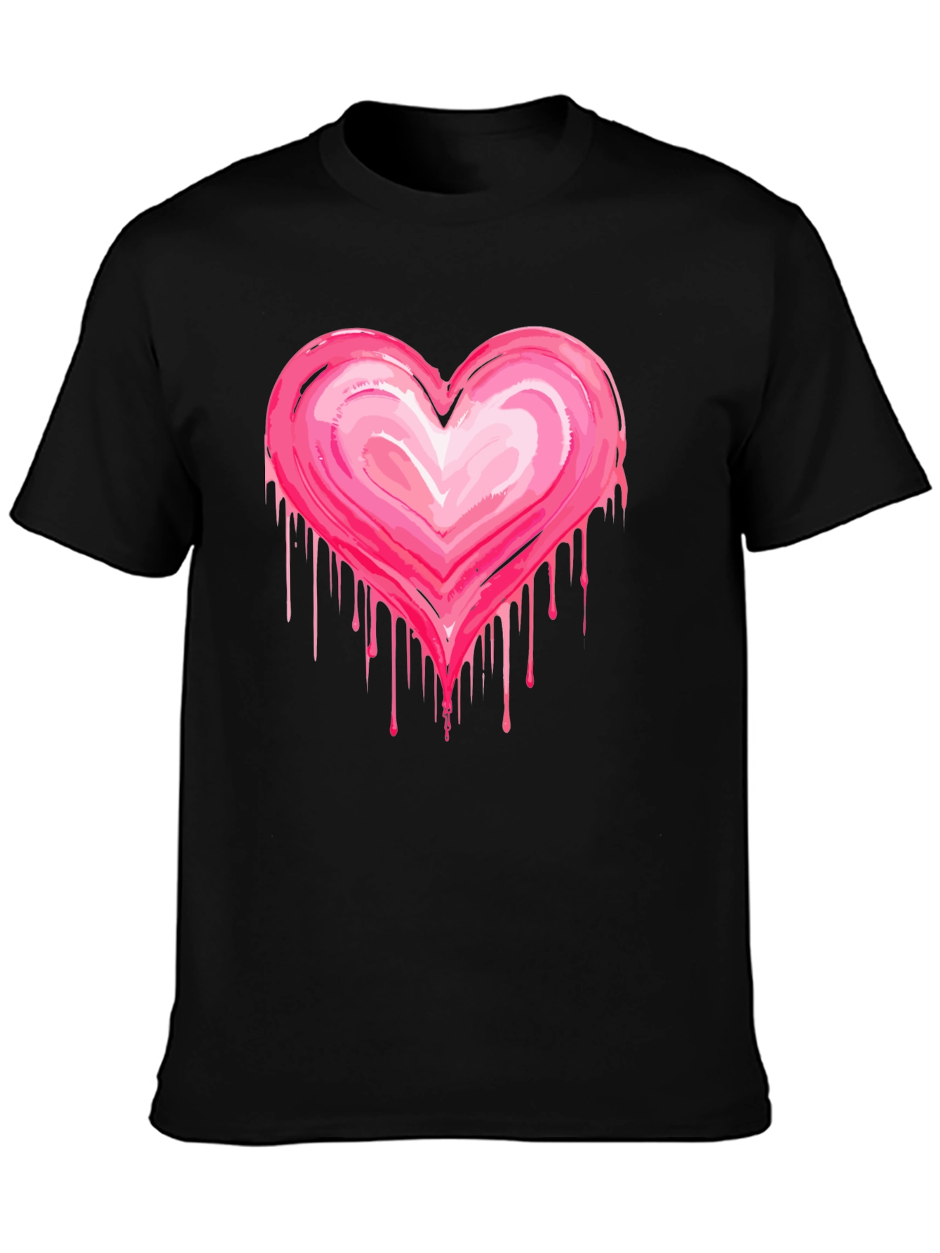 Heart Drip Tee - Bold Black T-Shirt - 3