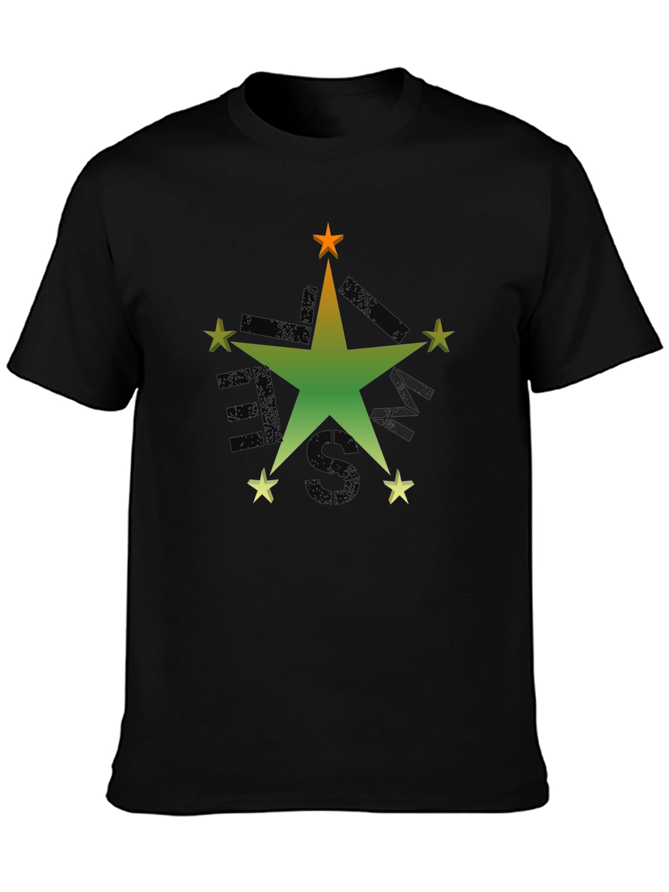Black Star Graphic Black T-Shirt view 3